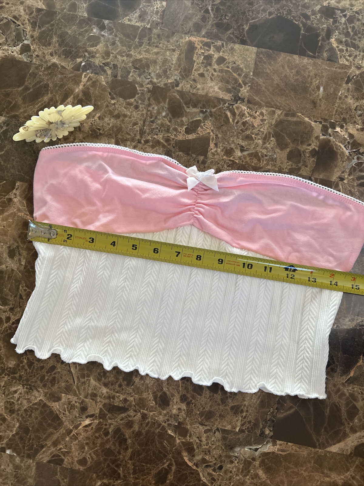 Bustier Corset Top Pink Fairy Goth Mesh “trashy” 00s Y2K Style Kawaii Cami Sz S