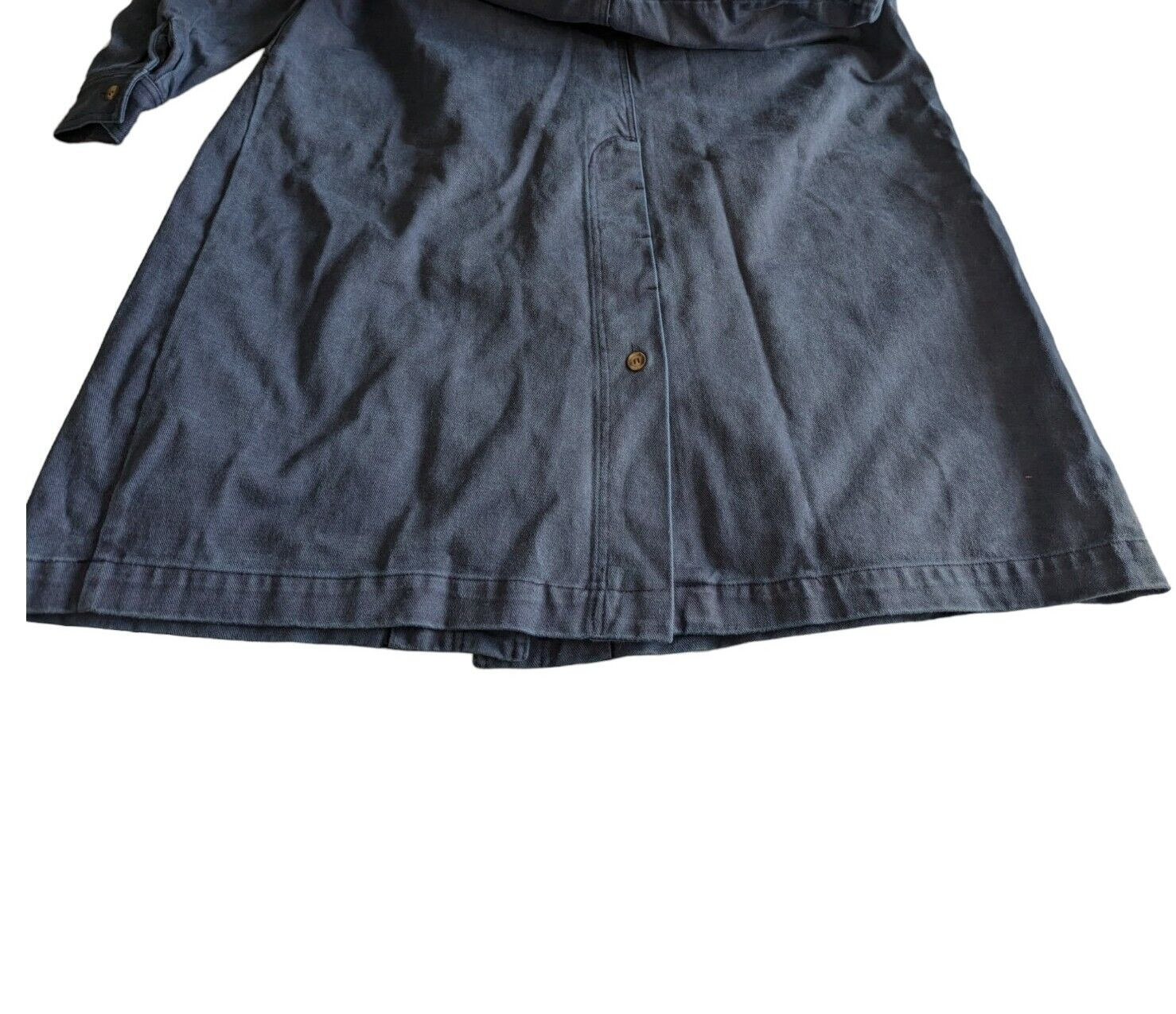 Vtg 80s/90s 3X/4X NWT Together! Spiegel Denim Maxi Trench Coat New Wave Utility