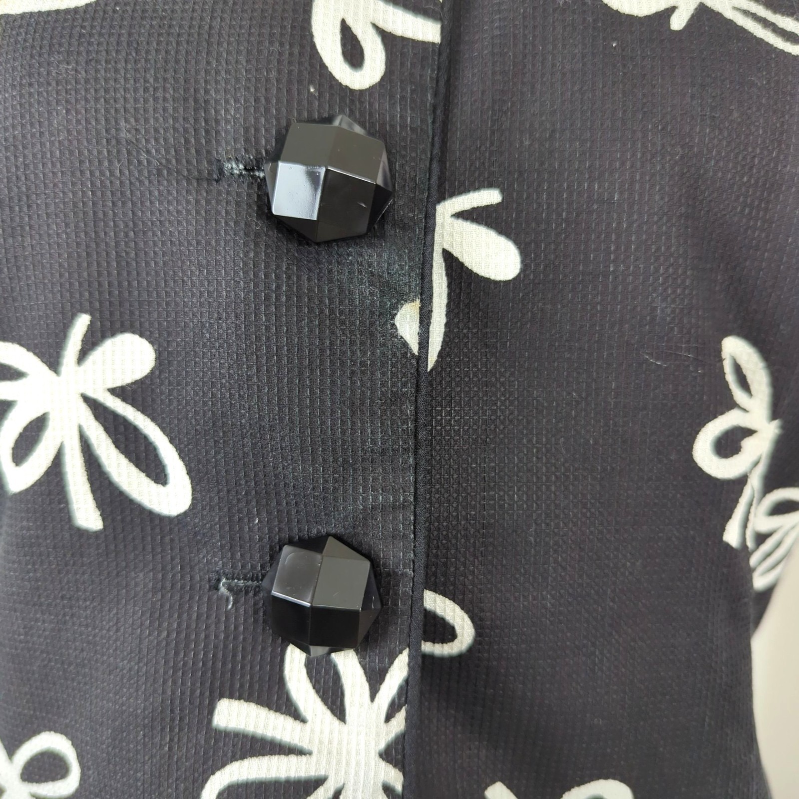 Vintage Maggy London Jeannene Booher Skirt Set Medium Top Black Bow