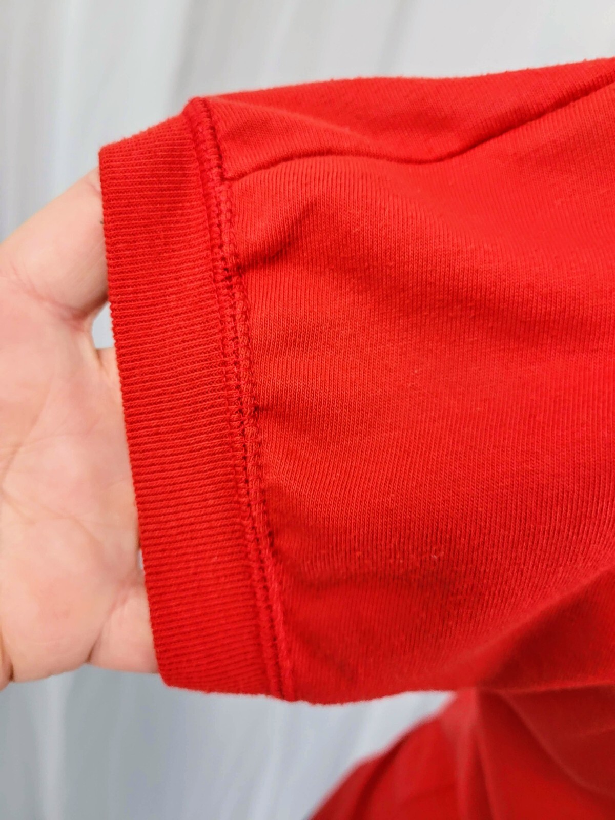 Vintage Red Knit Drop Sleeved Mock Turtleneck Top Size Medium