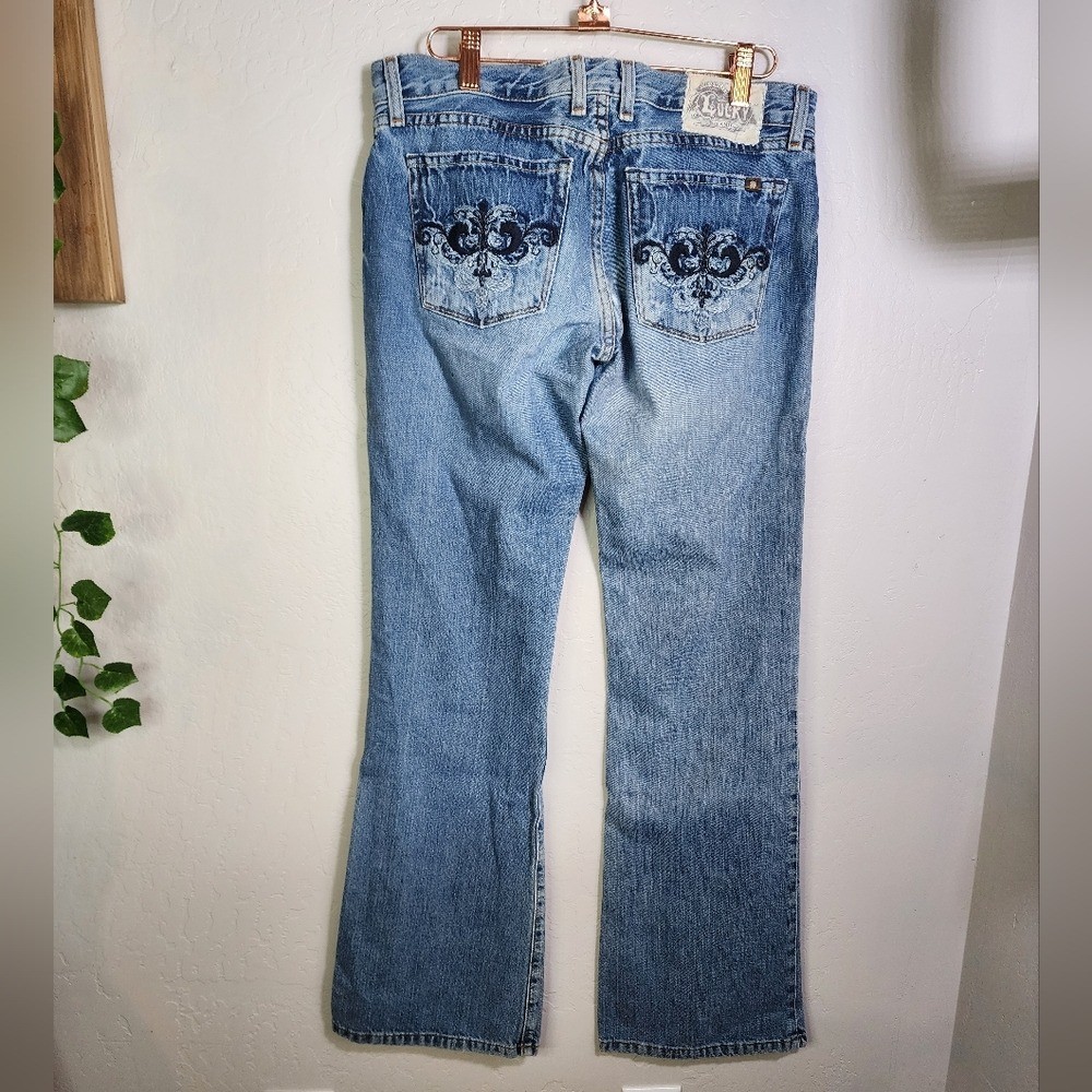 Vintage Lucky Brand Fleur Dream Bohemian Bootcut Jeans Size 6/28