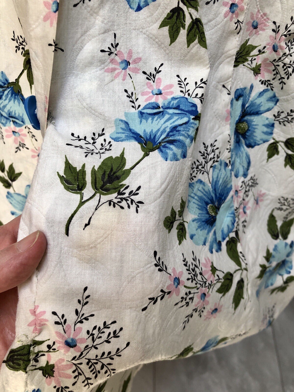 VTG 1940s PRINCESS Style FLOWER PRINT „Monte Carlo Fashions” Dressing Gown-Dress