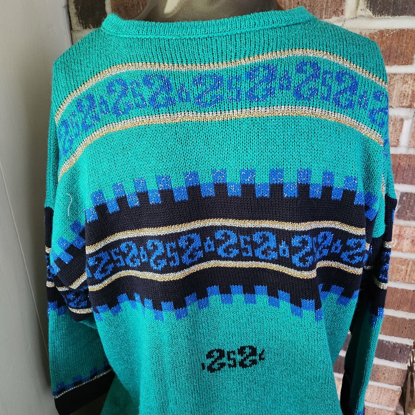 Vintage Oversized Boxy Avant-Garde Knit Sweater 80s-90s Handmade Europe L-XL