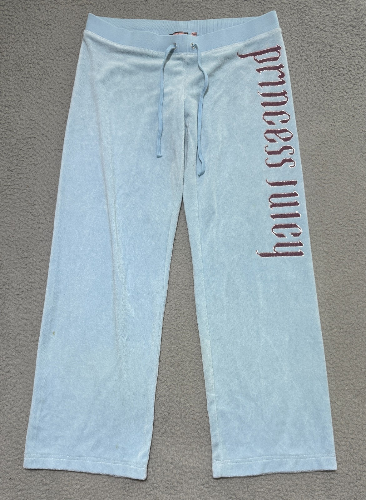 Vintage Juicy Couture Princess Juicy Terry Cloth Pants Sweatpants Size M Read*