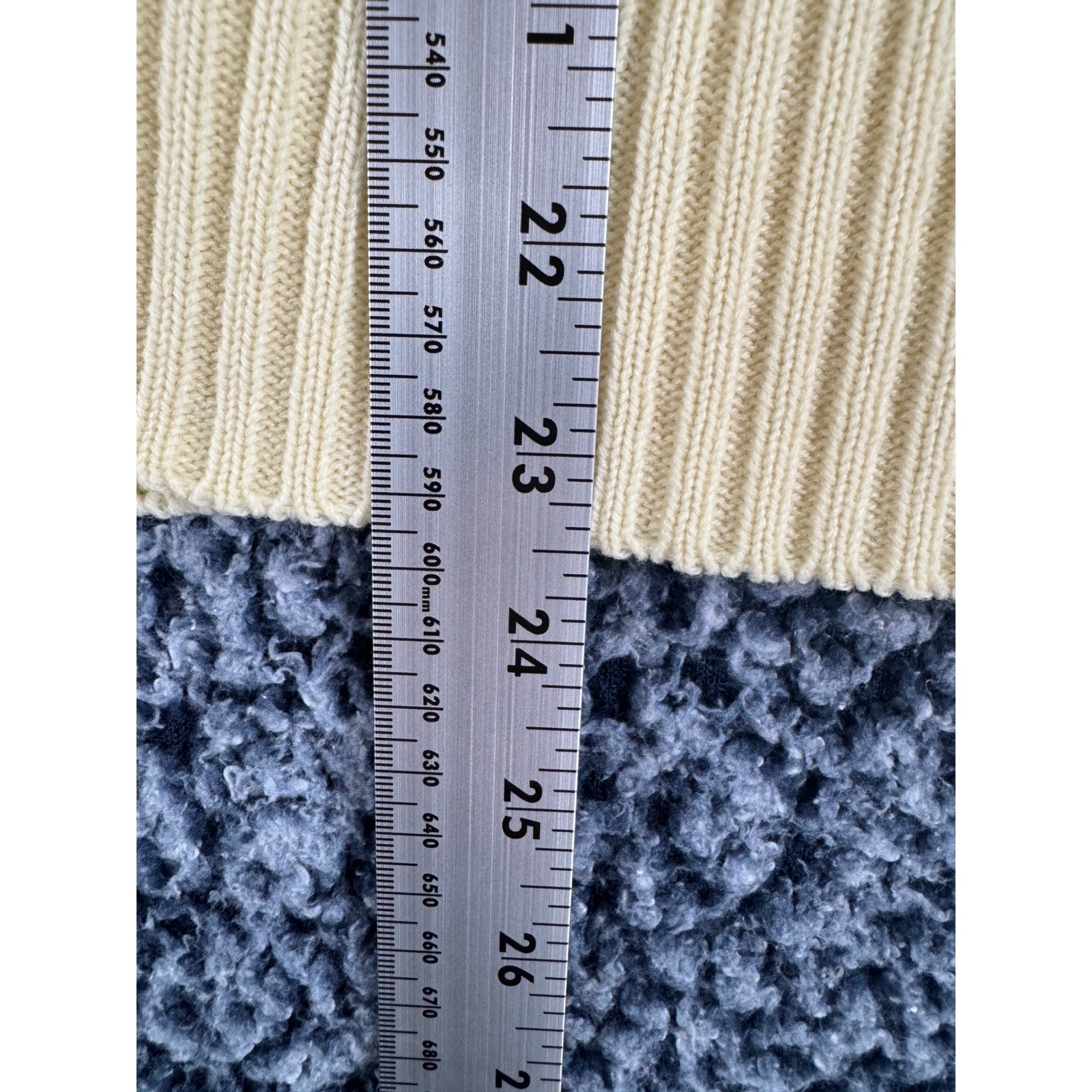 Vintage Sears JR Bazaar Yellow Cable Knit Full Zip Hoodie Sweater Large 5405