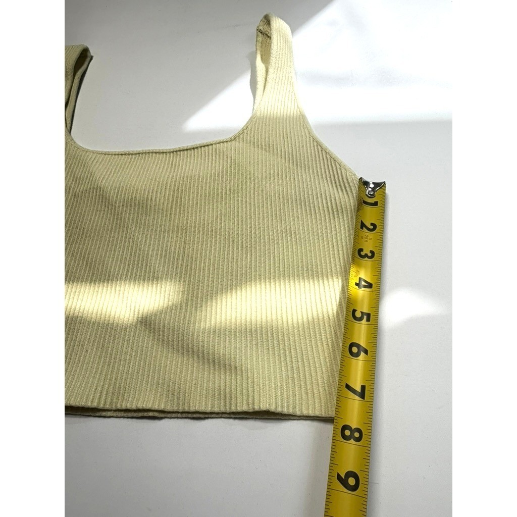 House of Harlow 1960 Ribbed Cropped Tank Top Large Knit vintage inspired