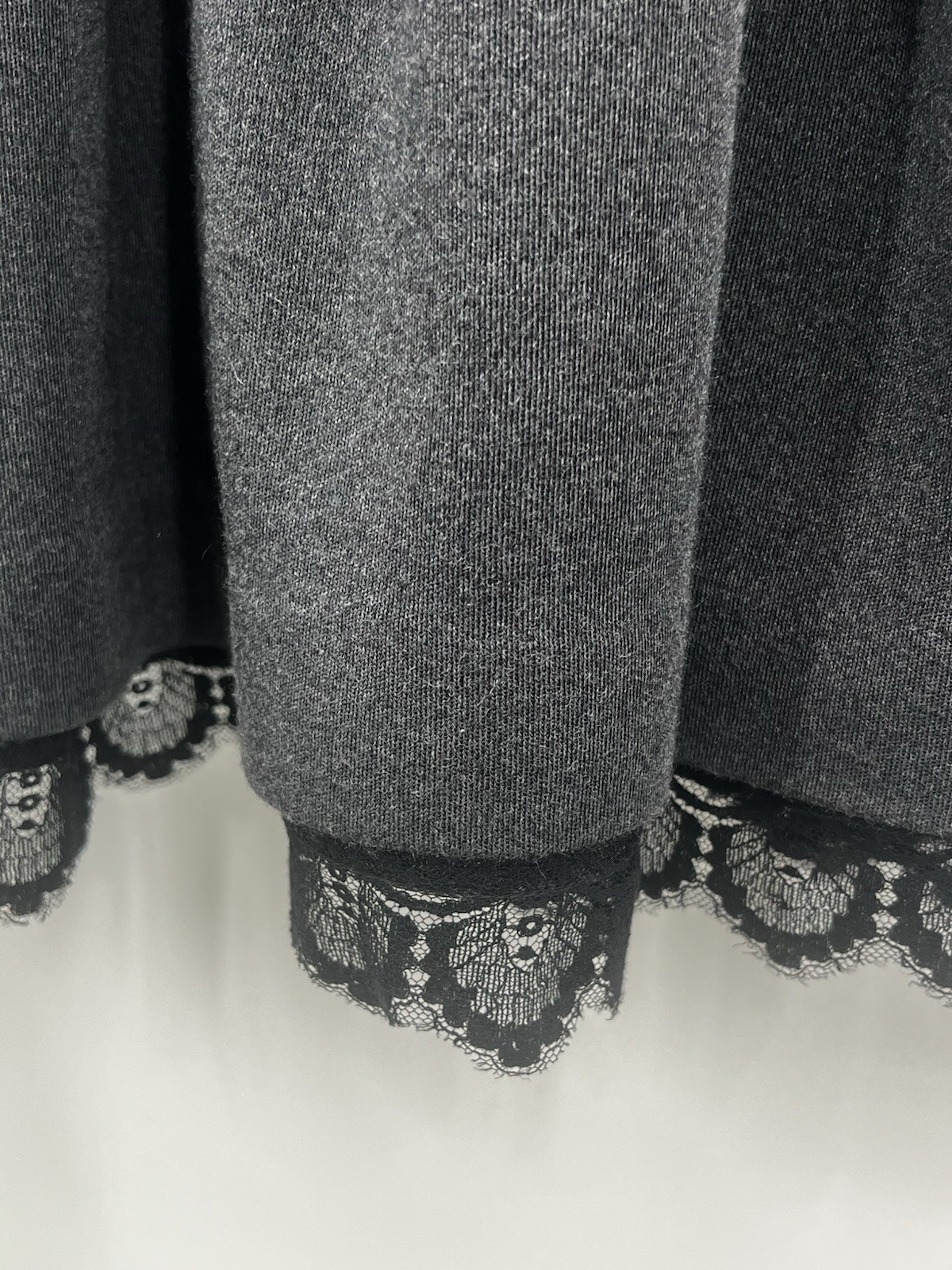 VTG 70’s Geoffrey Beene Gallant Old Money Sz 4 XS Gray Dress Lace Party