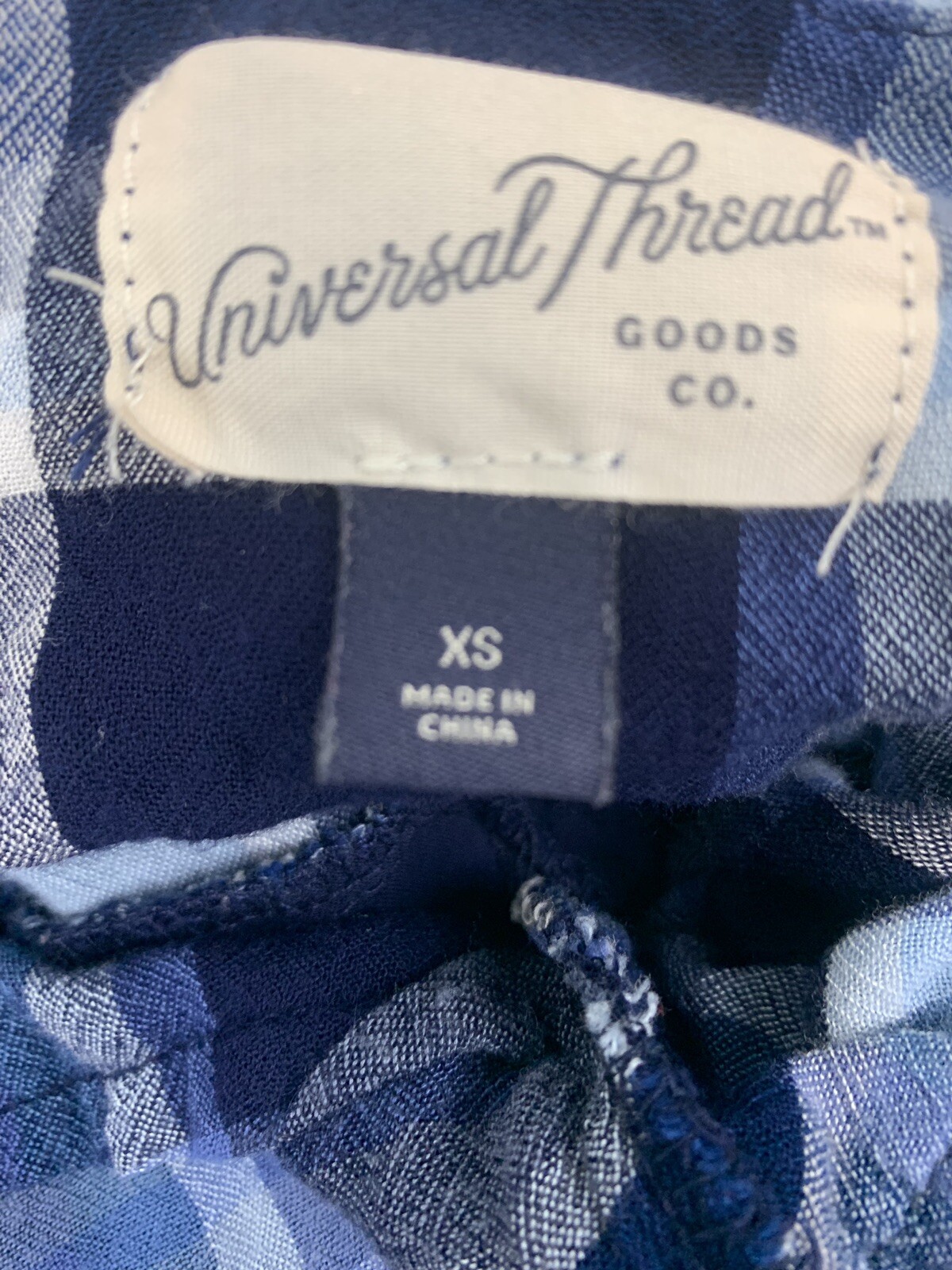 Universal Thread Boho Hippie Plaid Summer Dress Size XS