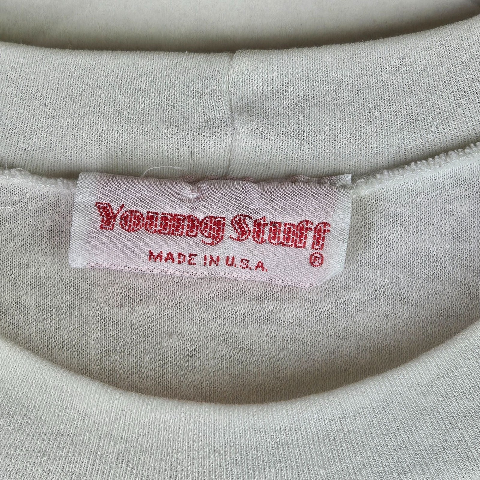 Vintage 1980’s Young Stuff American Made Beachy Red White Stripe Top, Sz XL