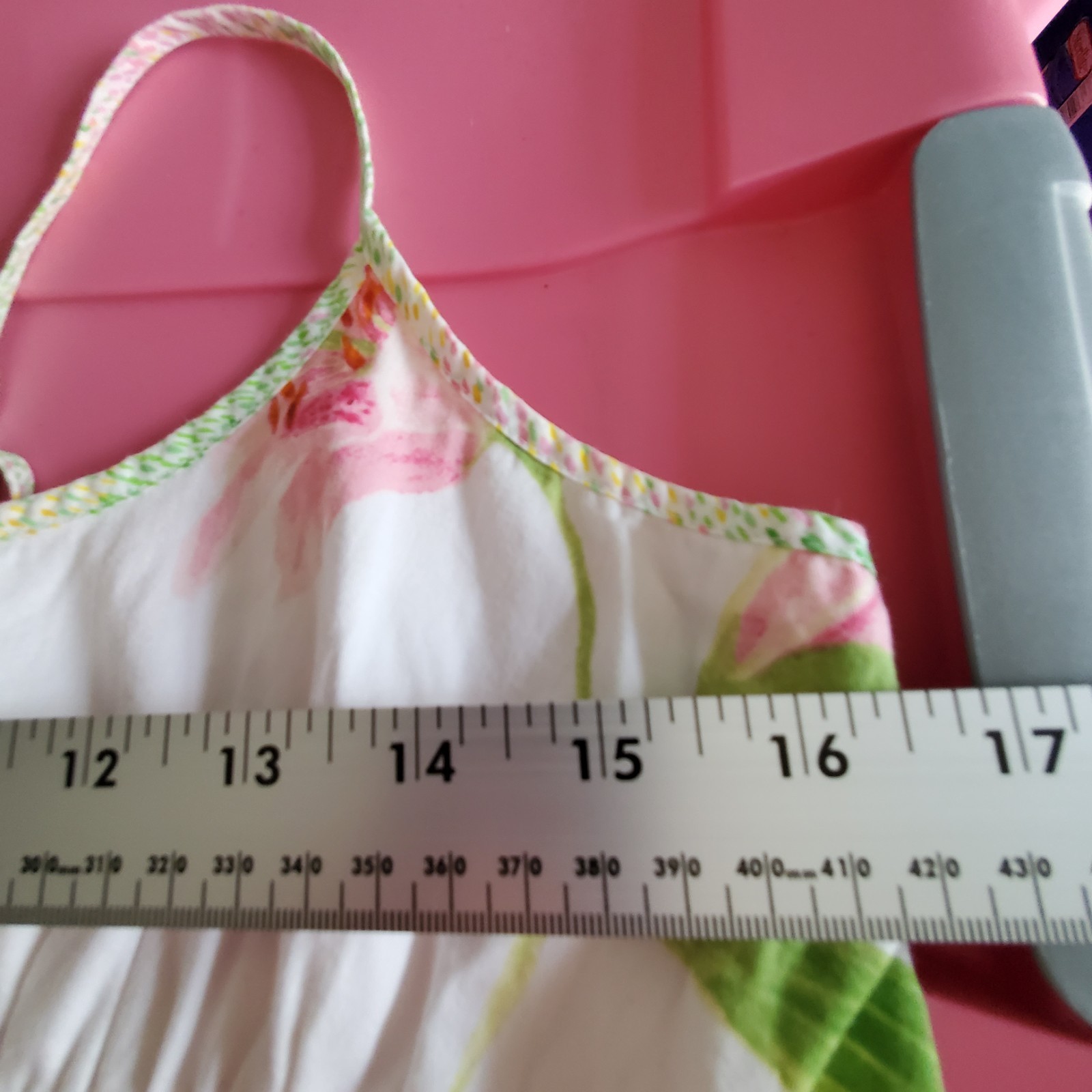 Vintage Crabtree And Evelyn Lily Dress Medium Cross Back Empire Waist