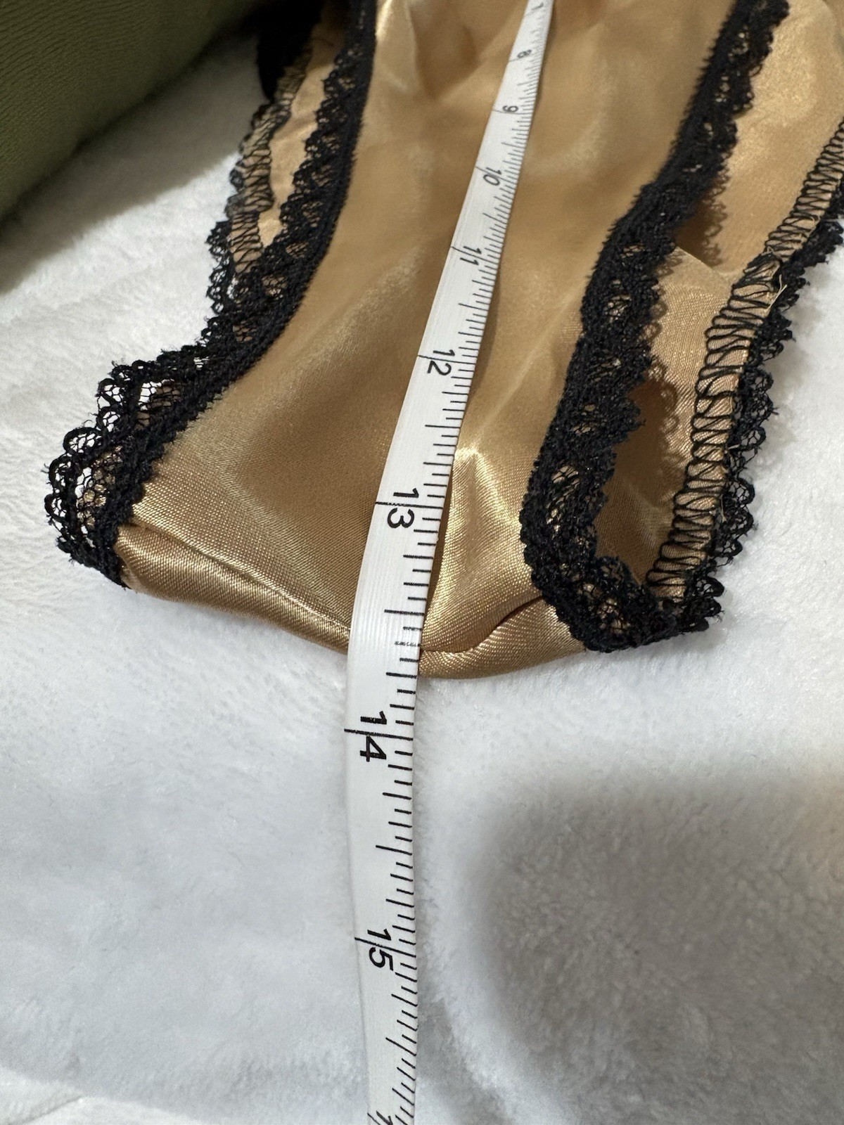 VTG Lucie Anne Panties & TANK 2XS French Cut Gold High Waisted USA B-32 W-28