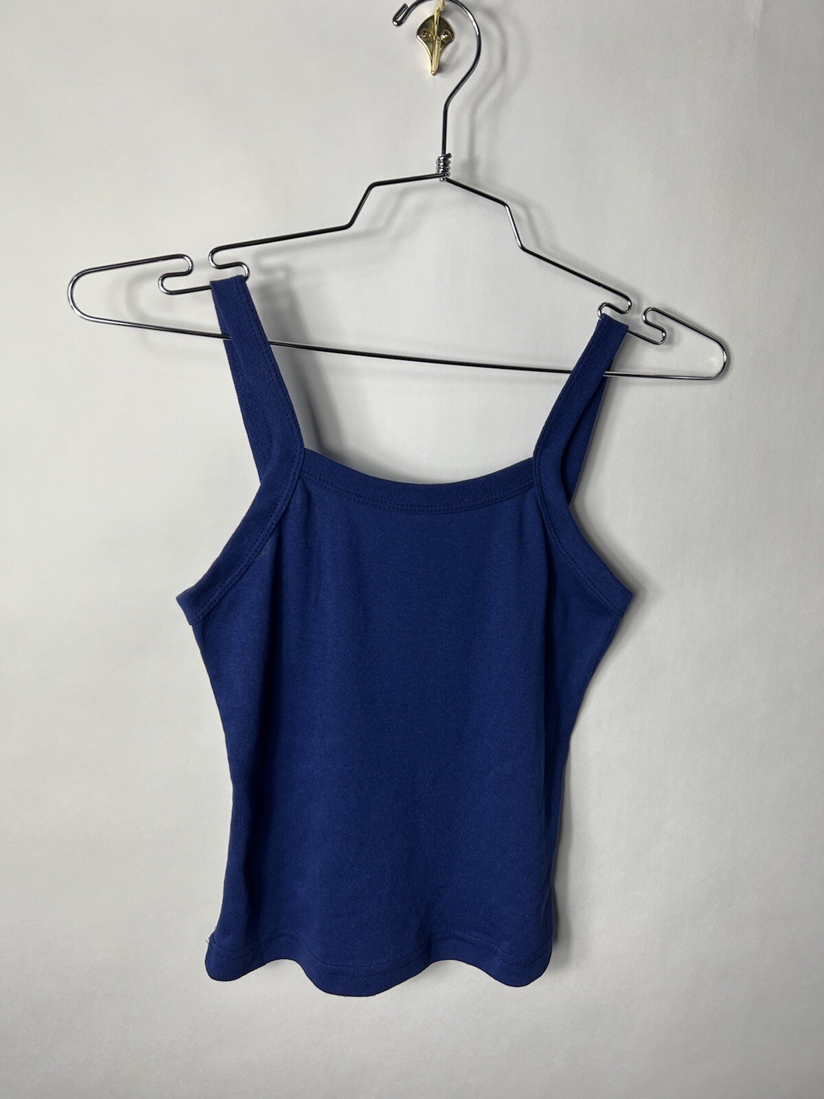 Vintage 90s Y2K Navy Blue Tank Top Delias Alloy Skate Surf 100% Cotton Grunge