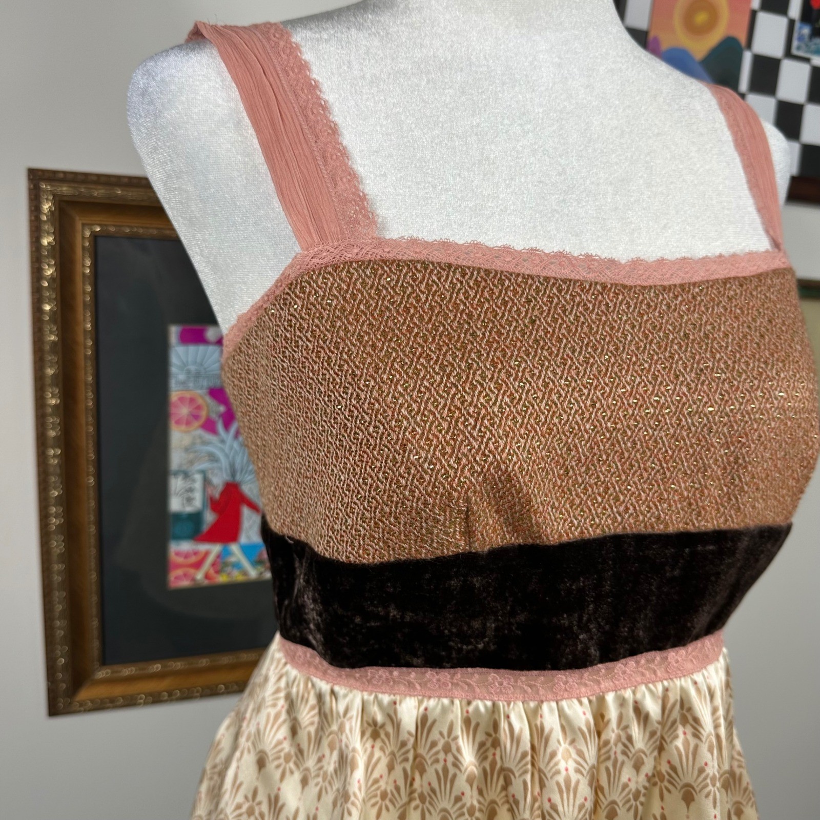 Vintage 2005 Y2K The Limited Silk & Wool Pink Peplum Top SIZE XS Preppy Coquette