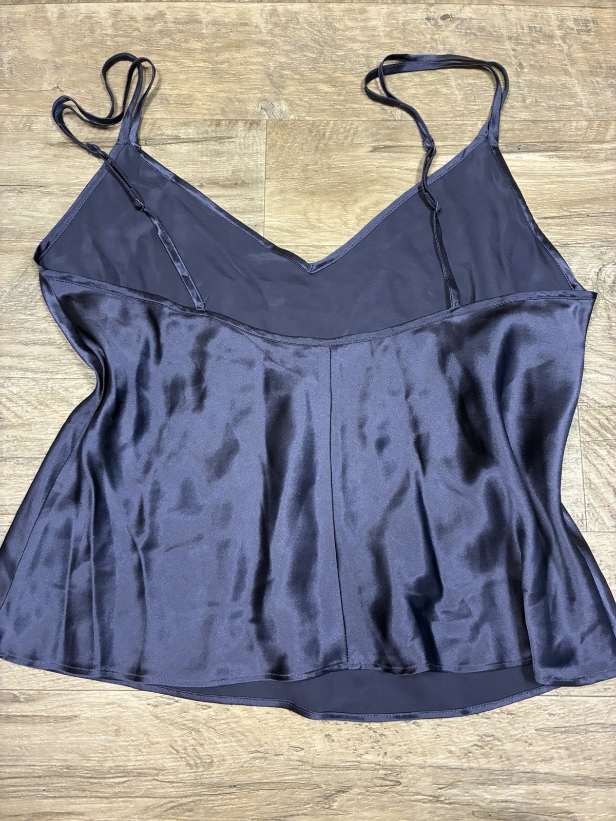Vintage Y2K Victoria Secret 100% Silk Cropped Camisole Size M Purple
