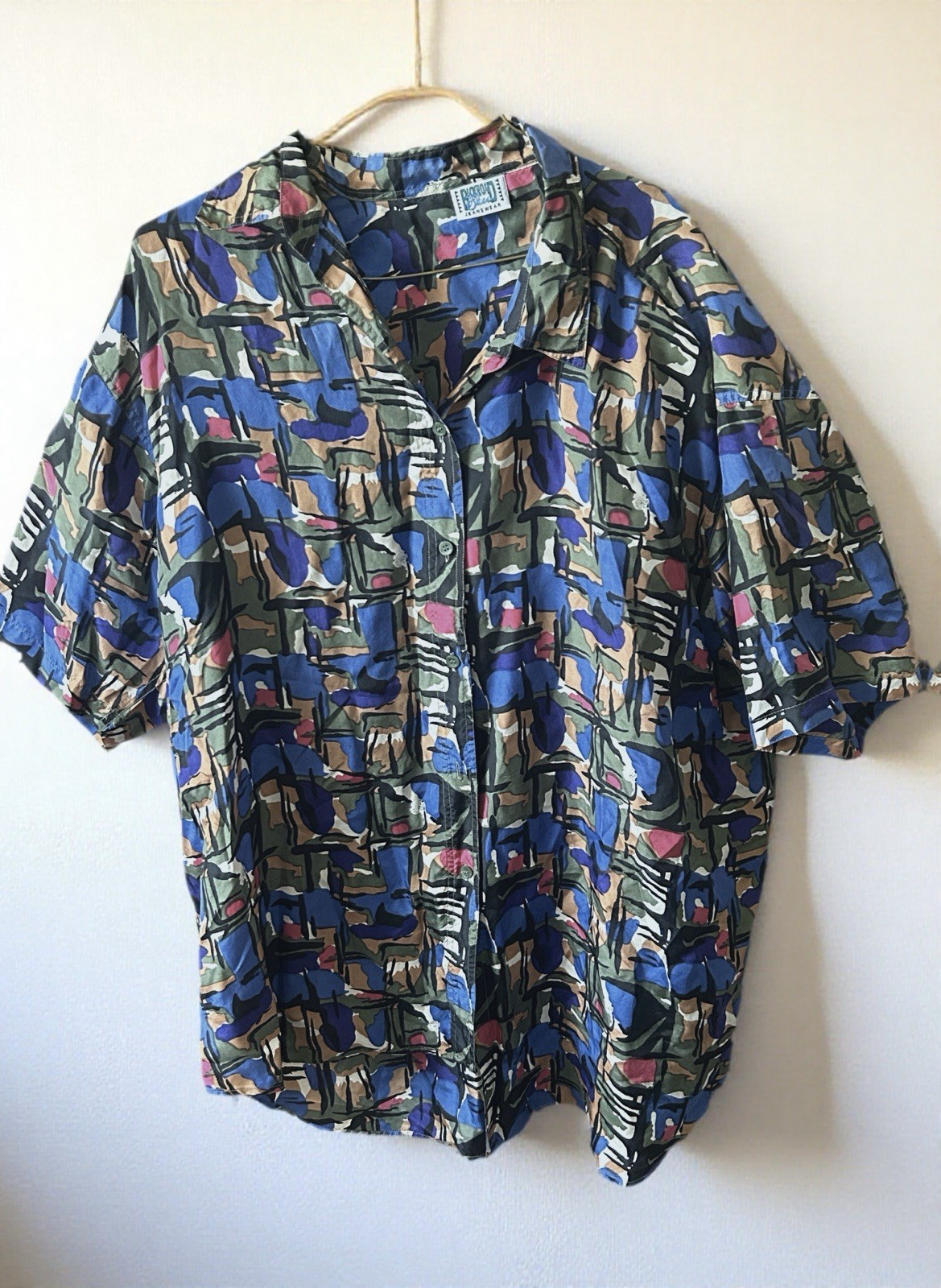 Vintage Backroad Blues Jeanswear Blue Button Down Blouse. Small