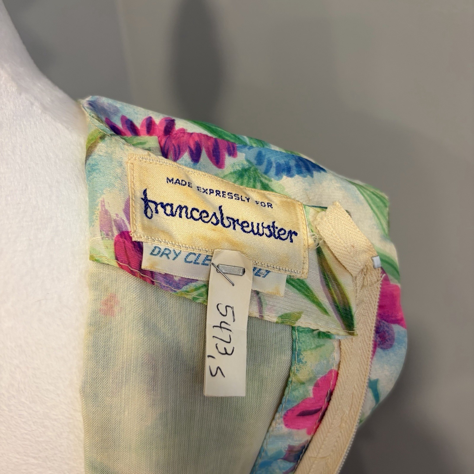 60’s Frances Brewster Silk Dress
