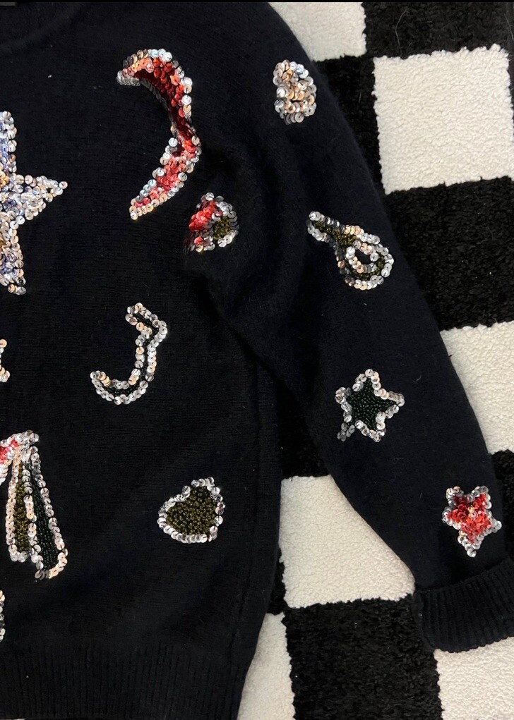 VINTAGE 80s angora Work in Progress by Gladys Bagley sweater