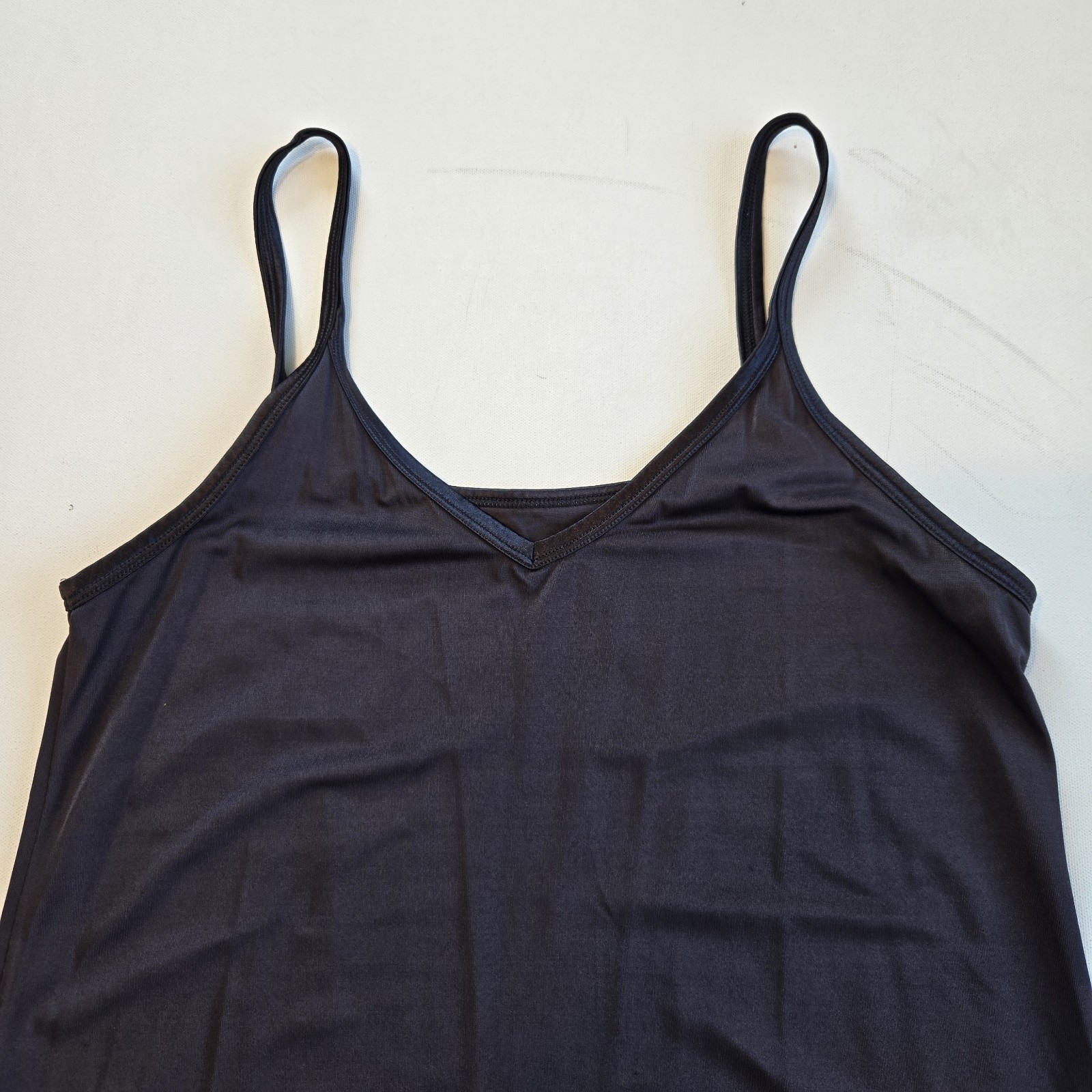 Vintage Vanity Fair Black Long Slip Dress Women Size 34 32″/40