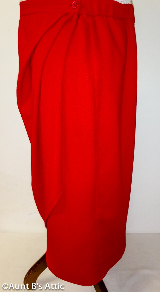 Suit Ladies Vintage 80’s Classic Red 2Pc Robbie Sport Jacket & Skirt Medium