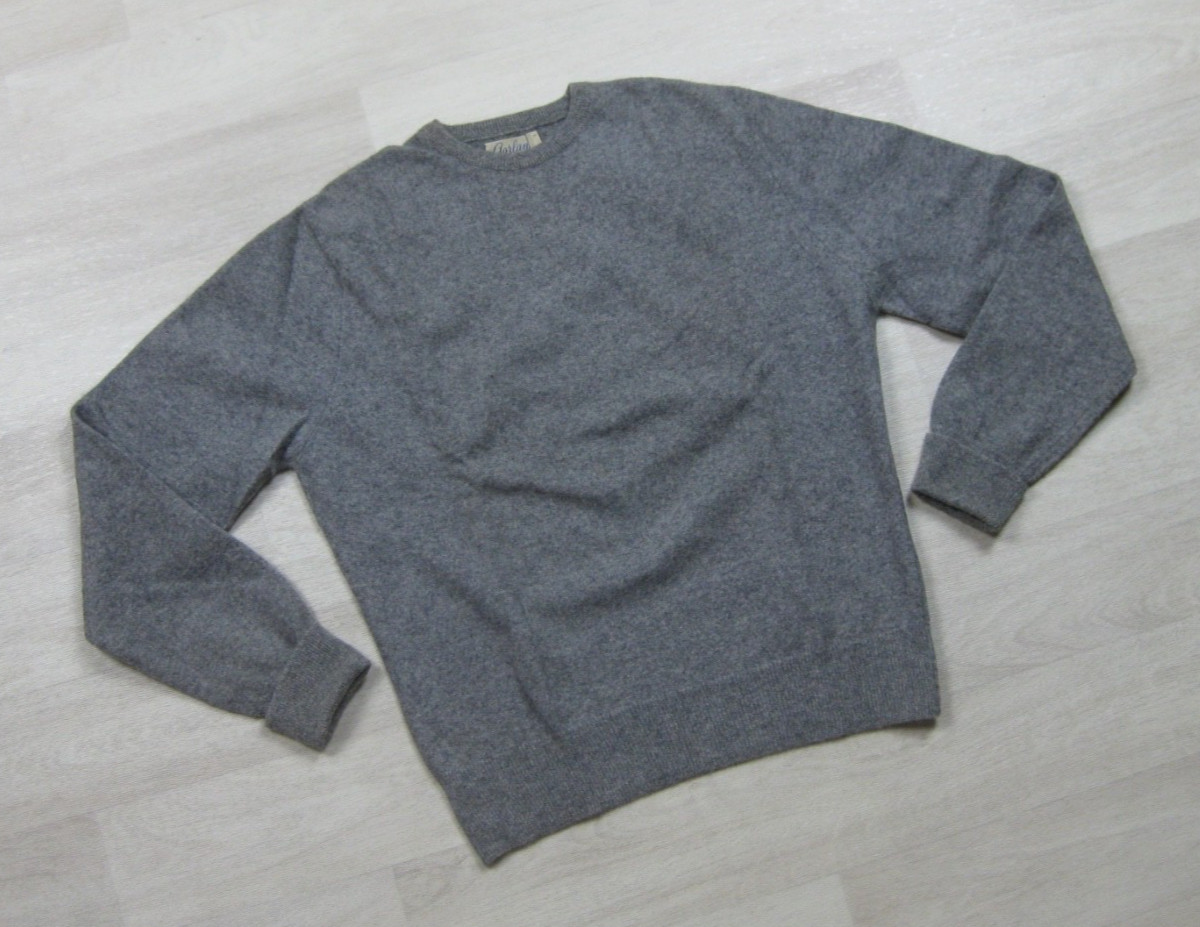 Vintage 50s Garland Dreamspun Sweater Women’s (M) Wool Gray Super Soft Preppy