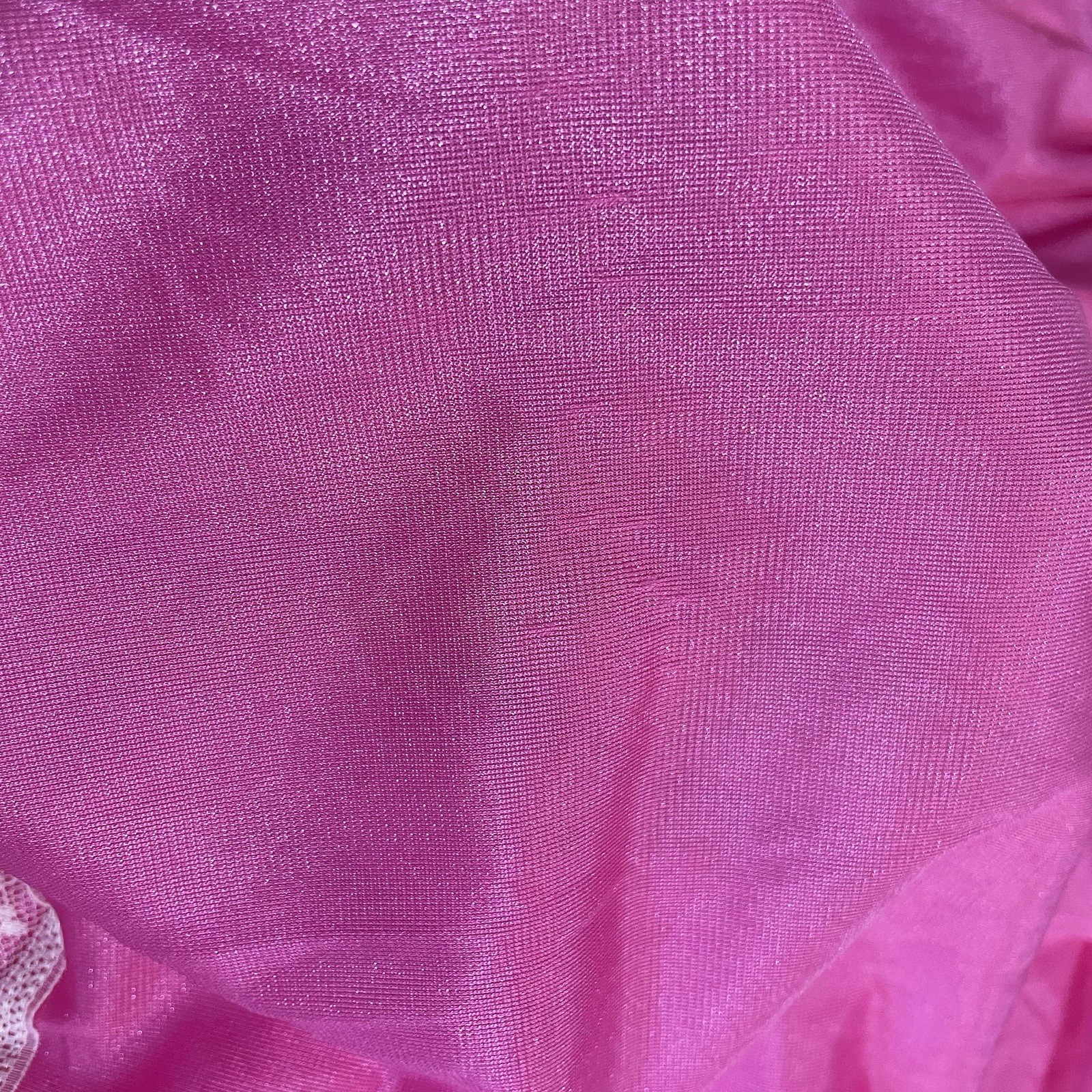 Paramount Sz S Pink Babydoll Lingerie NOS White Lace 100% Nylon USA Made