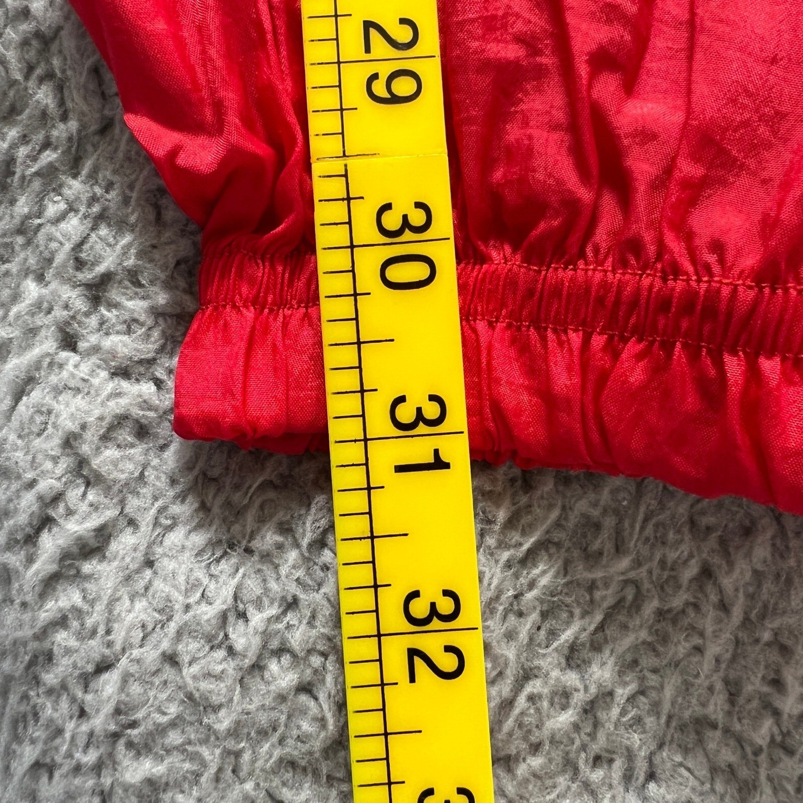 Guess Sport Track Pants Junior Small Red Nylon Vintage 90s Windbreaker NWT