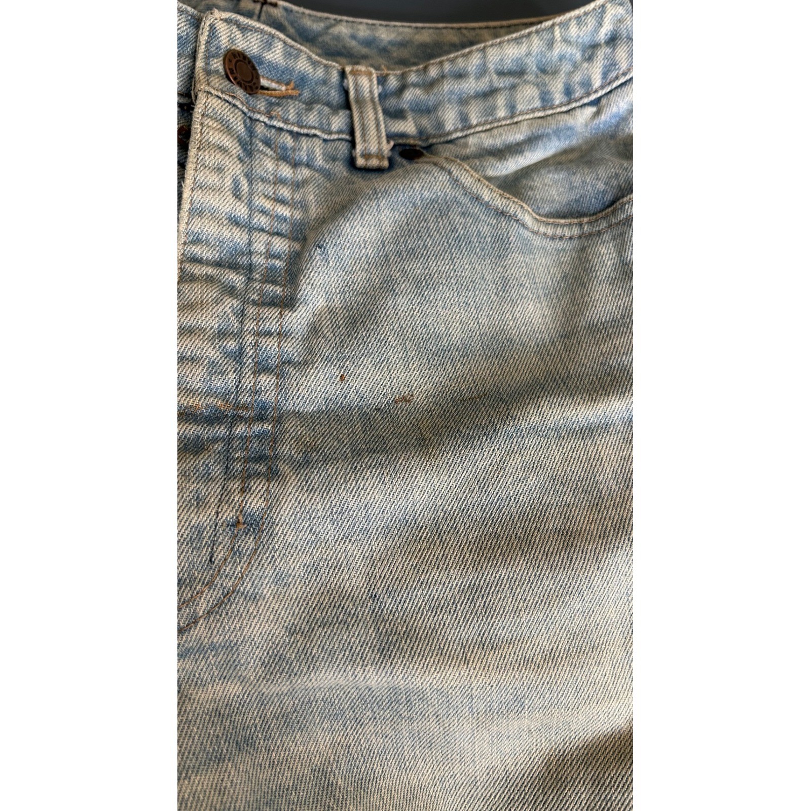 Vintage Distressed High Waist Jeans Calvin Klein Heart Patch Straight Leg 27×31