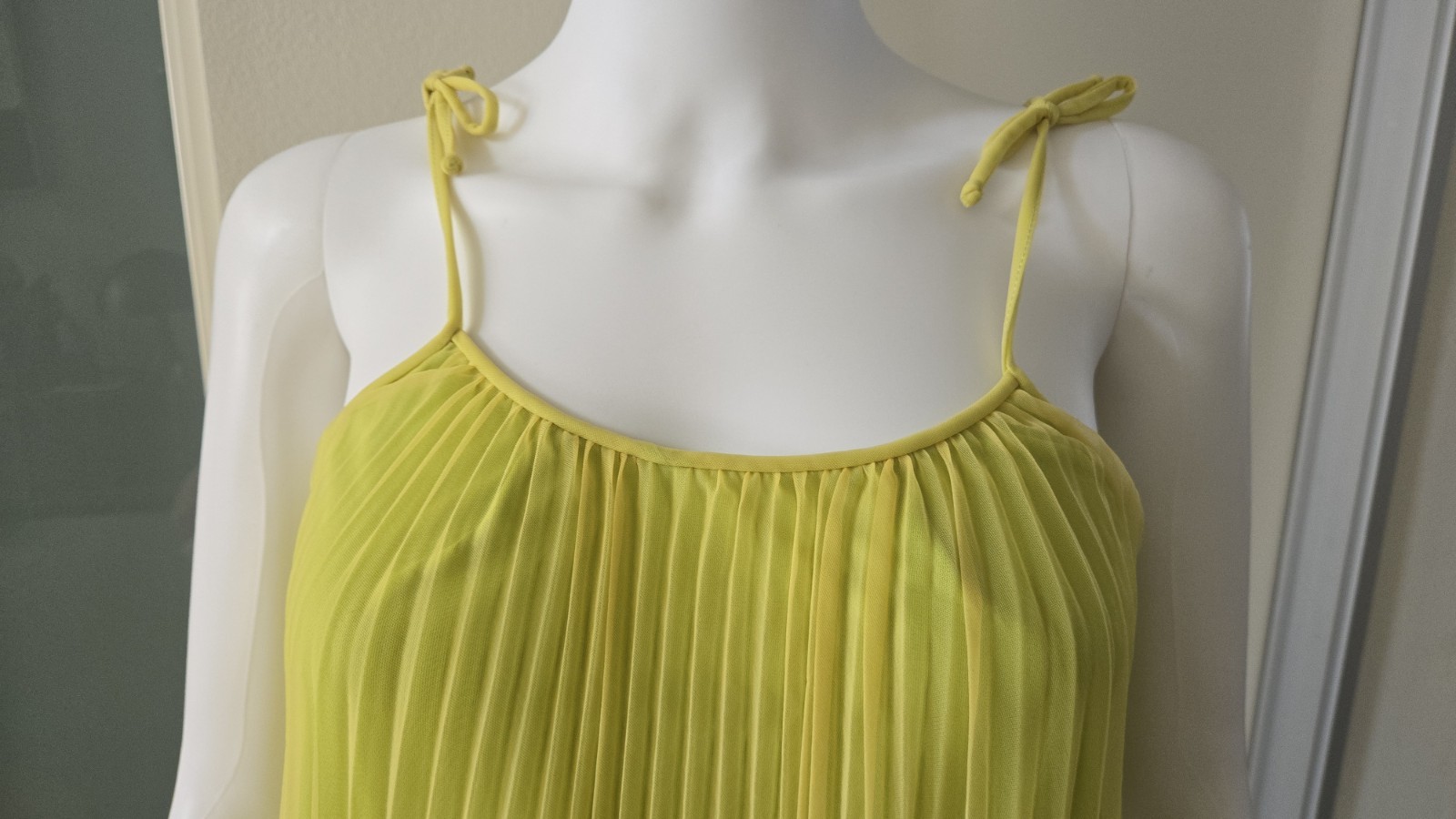 Vintage 50s 60s Babydoll Gown Peignoir Sheer Chiffon Pleats Fairycore Union Made