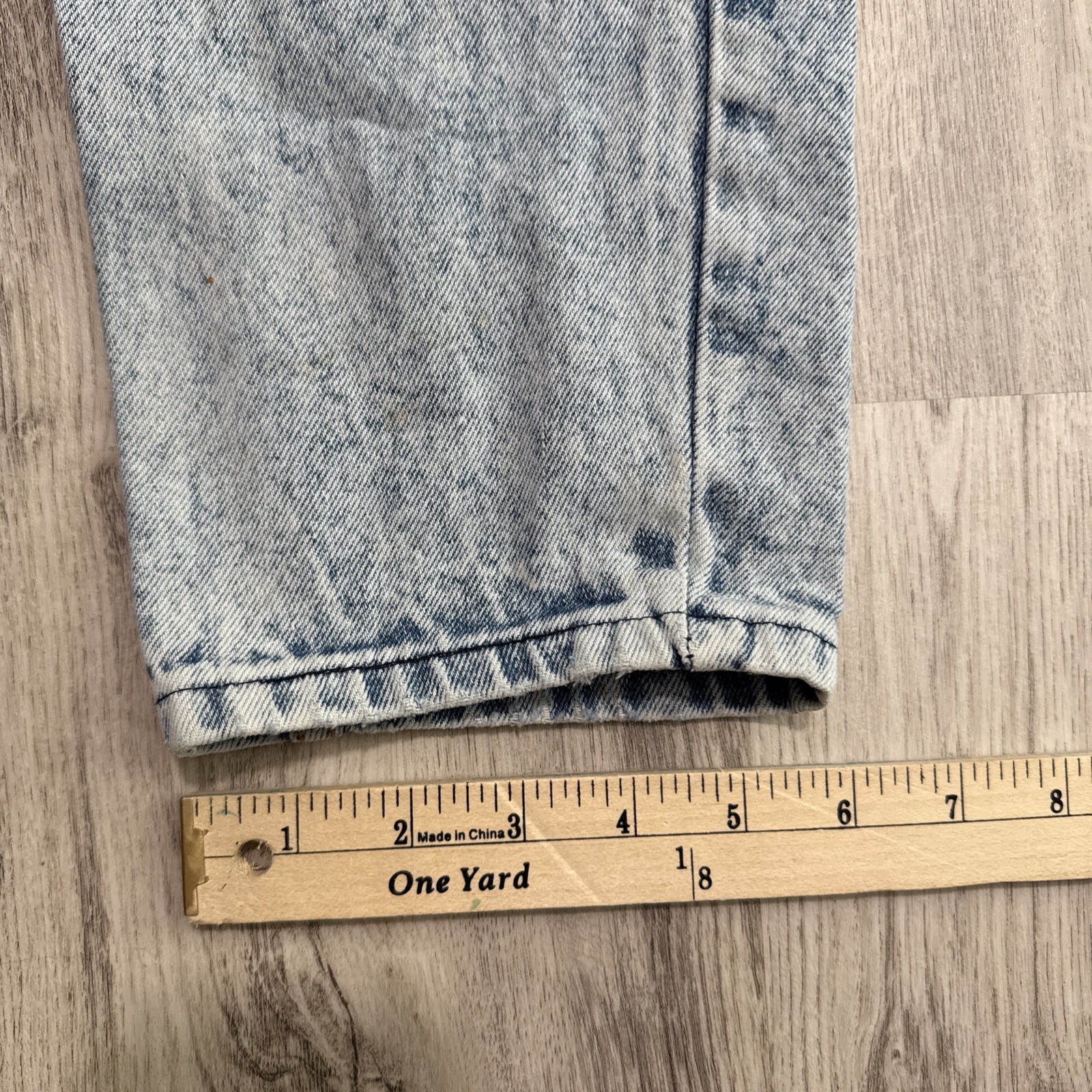 PS Gitano High Waist Pleated Tapered Mom Jeans Sz 18 Long Acid Wash 80s Vintage