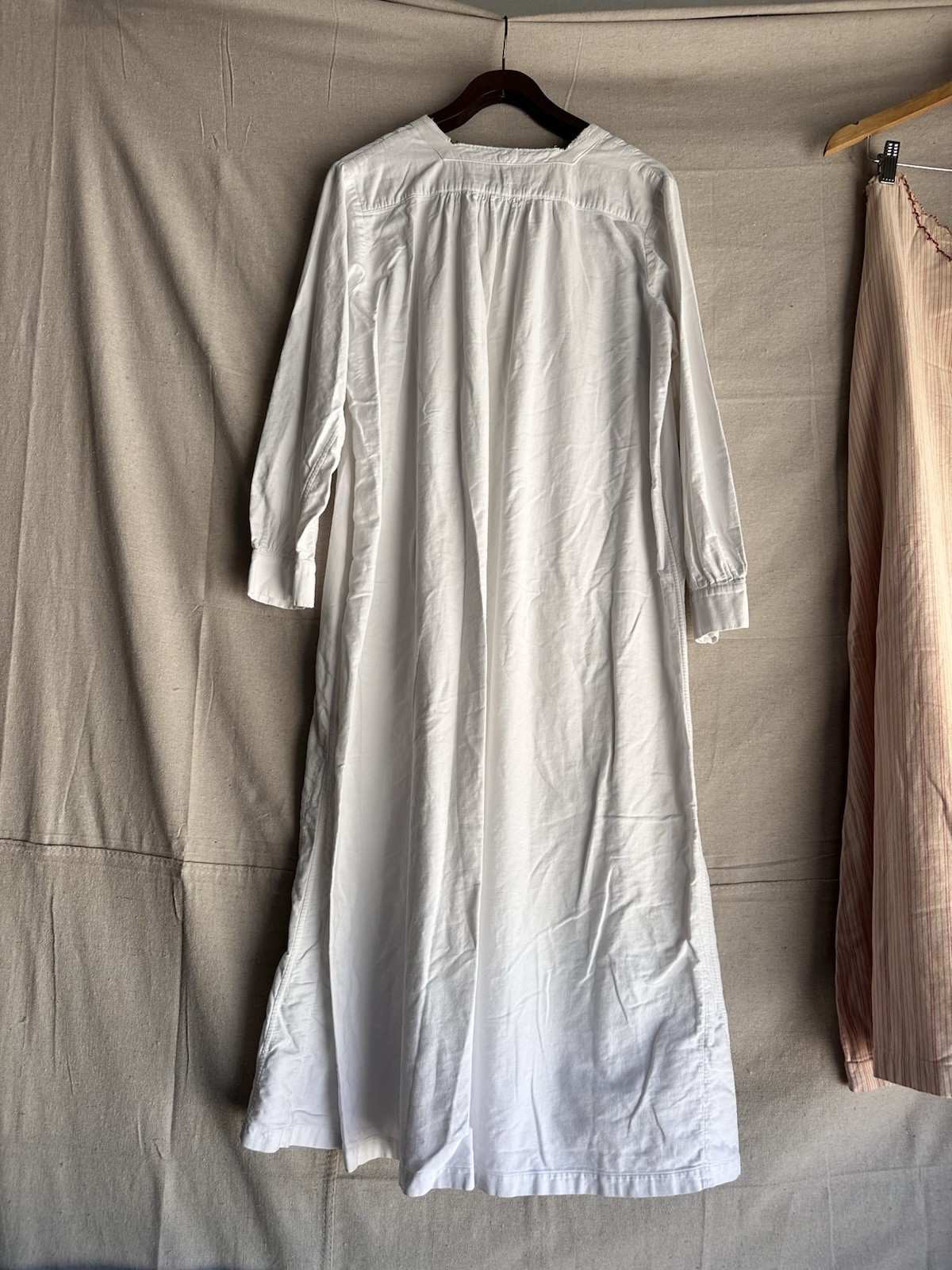 Resale Lot Antique 1900s French Dress Linen Cotton Printed Women’s S M L