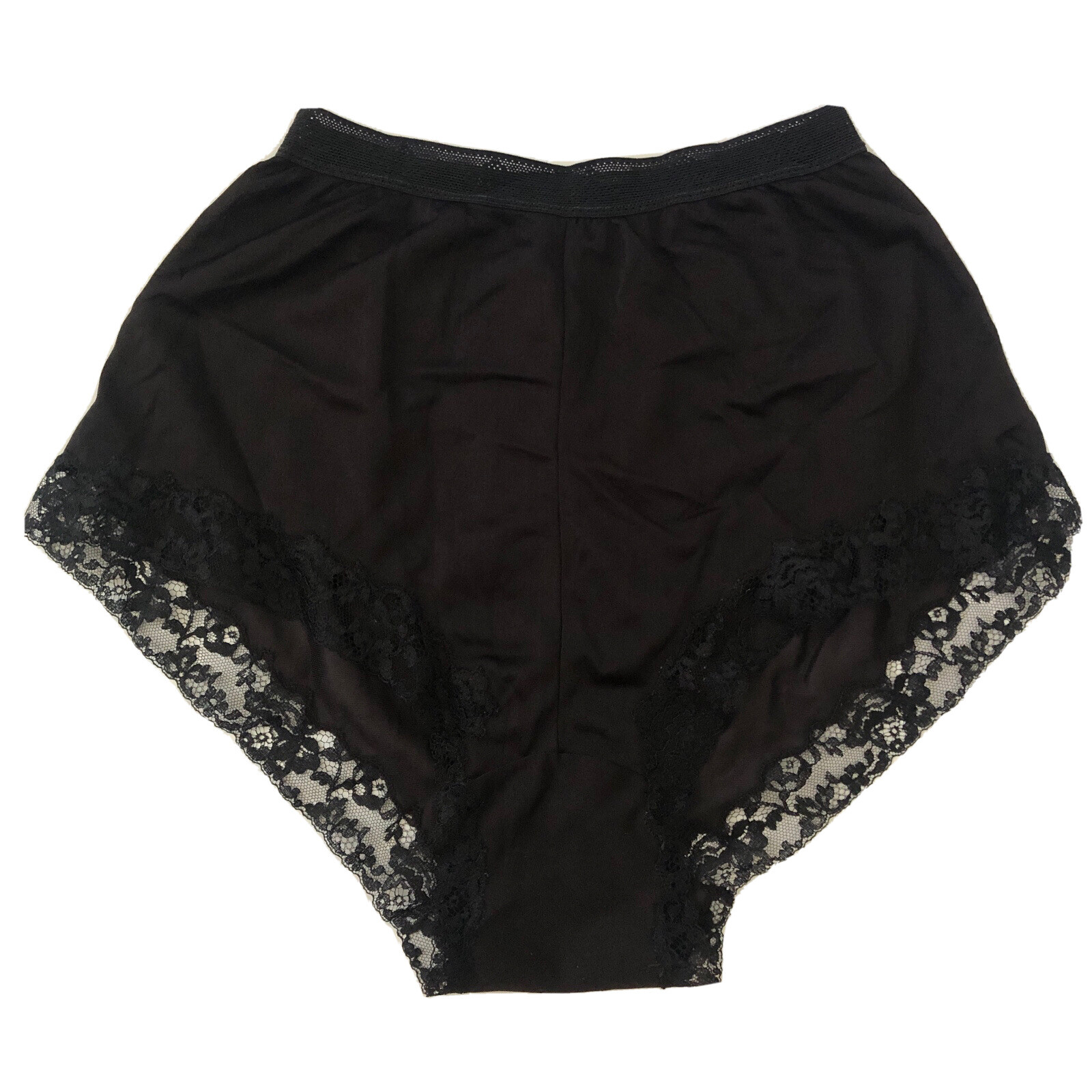 Vintage Black Underwear lace & nylon Lastex Valisere Lion Creation Francaise