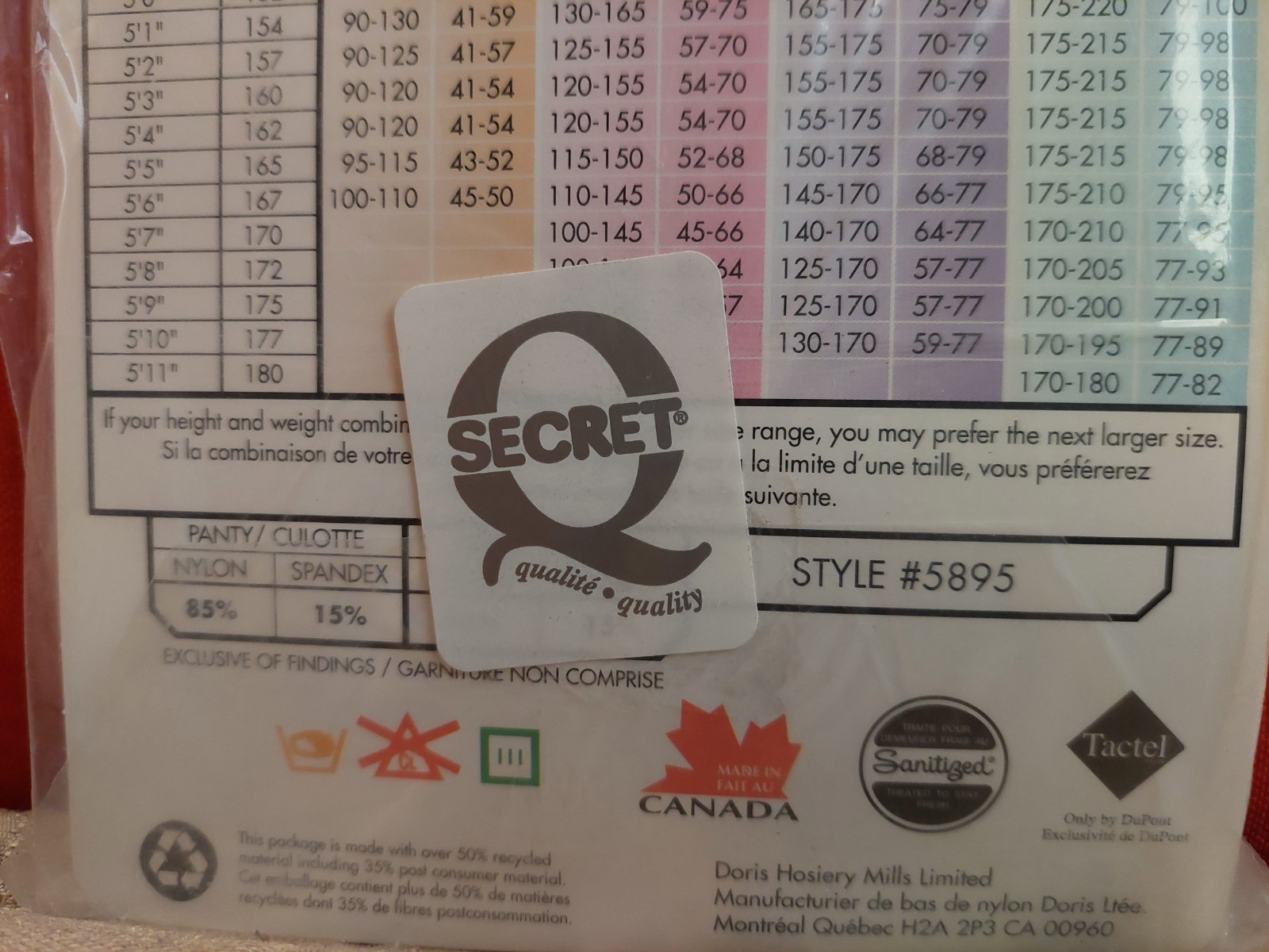 Vintage Pantyhose Secret Delux All Sheer Color Nightshade Size A BBN1