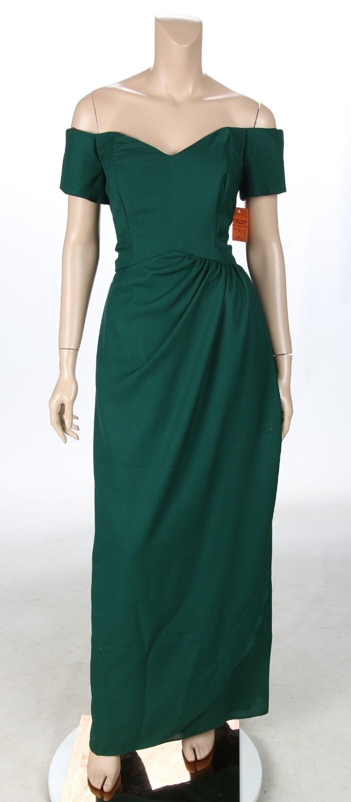 Bill Levkoff Vintage 80s 90s Green Party Prom Bridesmaid Dress sz 14 NWT
