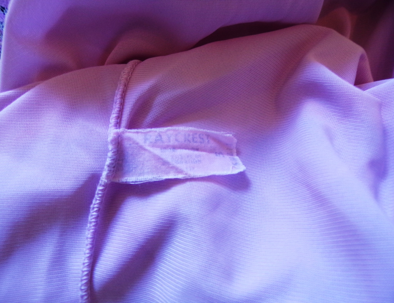 Vintage Lavender Purple Nylon Half Slip Raycrest Small 5 Lace Trimmed