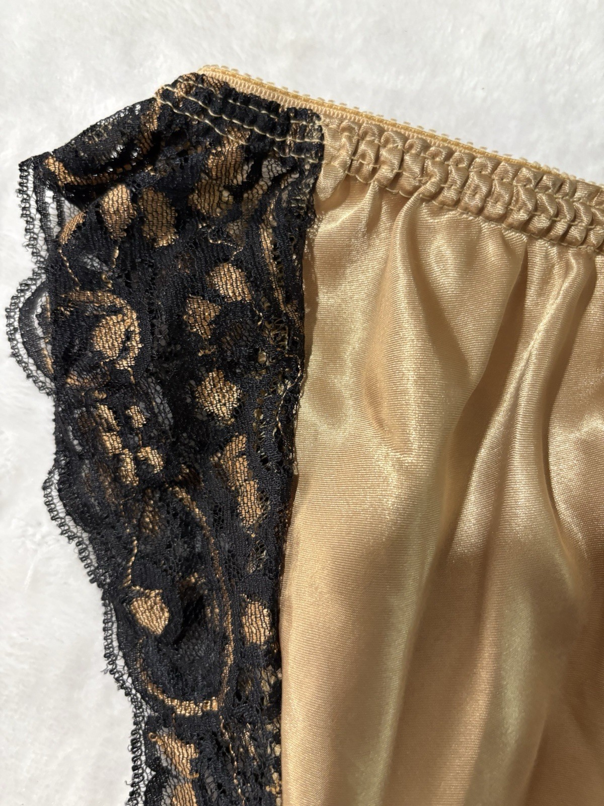 VTG Lucie Anne Panties & TANK 2XS French Cut Gold High Waisted USA B-32 W-28