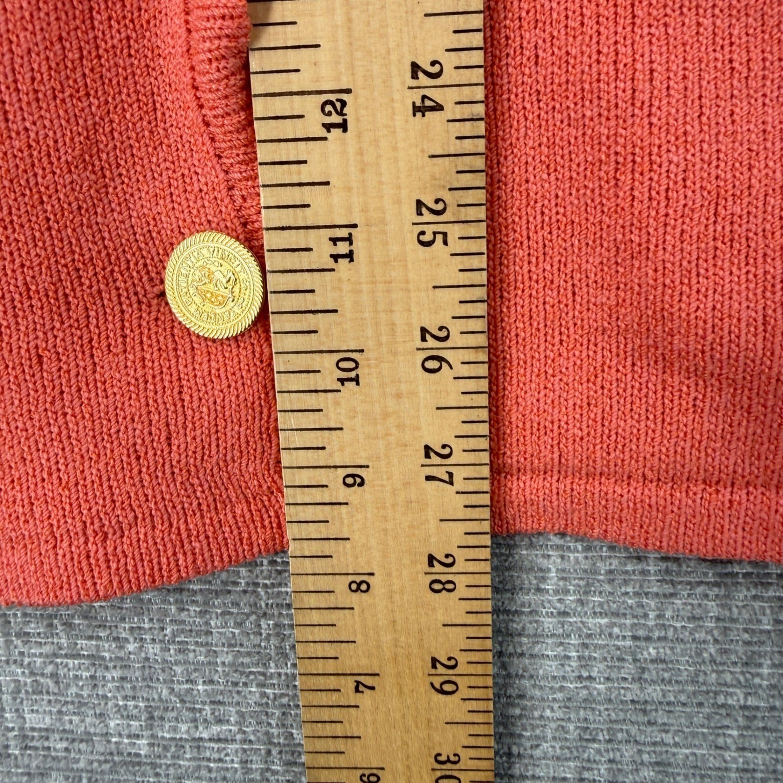 Vintage Don Sayres for Wellmore Skirt Suit Women 6 Salmon Pink Wool Knit Vintage