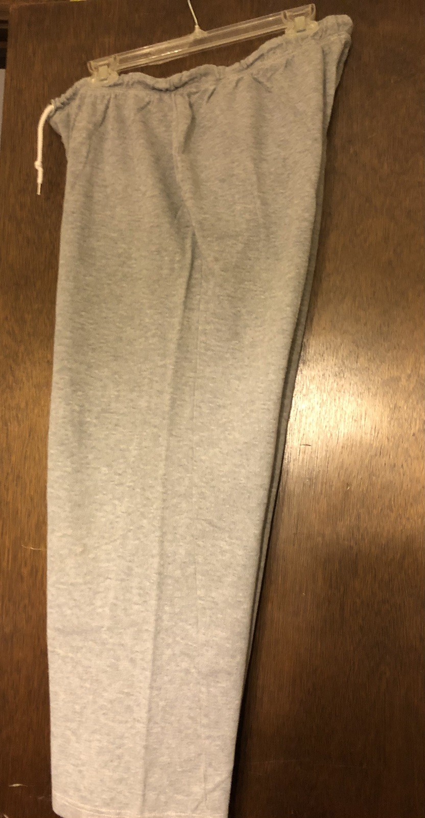 Women’s Size L Gray Cotton Inseam 27” Elastic Waist 34” Sag Harbor Sweatpants