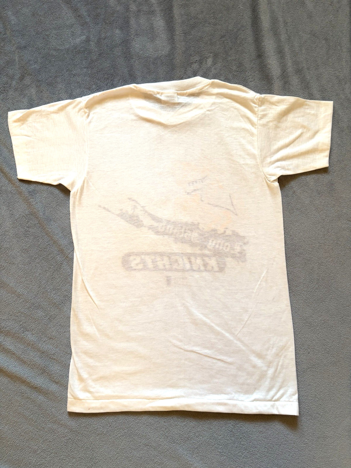 VTG 80s NOS Hanes graphic tee NY Long Island Knights Bball XS S baby tee 14/16