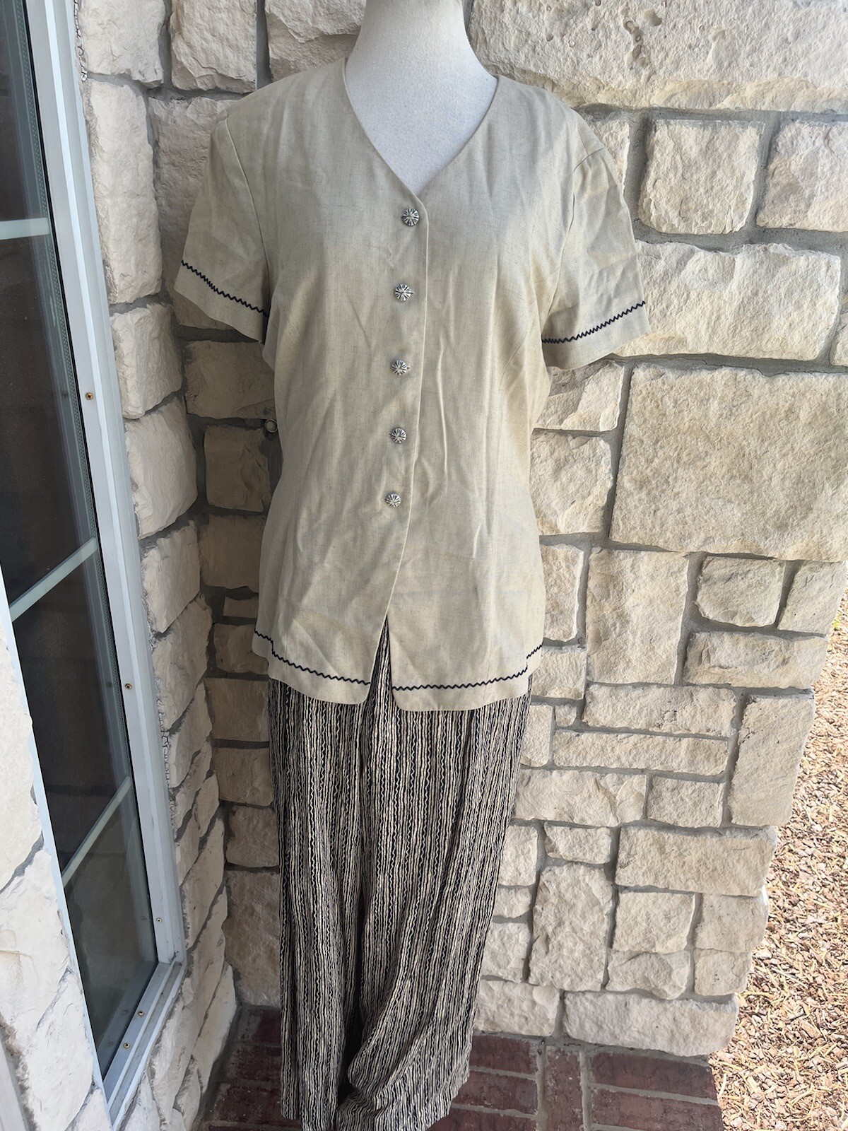 Vintage Ladies Size 6 /8YVES COSSETTE DEPECHE MODE Button-down Jumpsuit