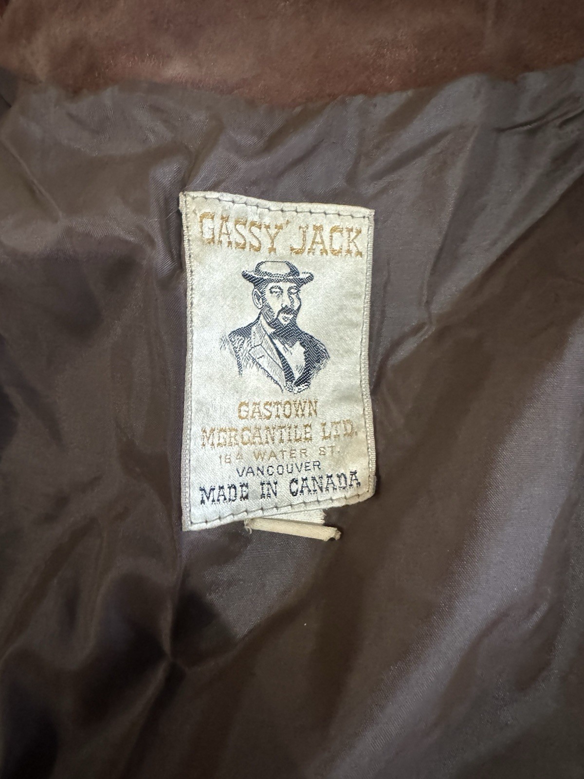 Vintage Gassy Jack Patchwork Suede Jacket Small Brown Orange Coat 70s Vancouver