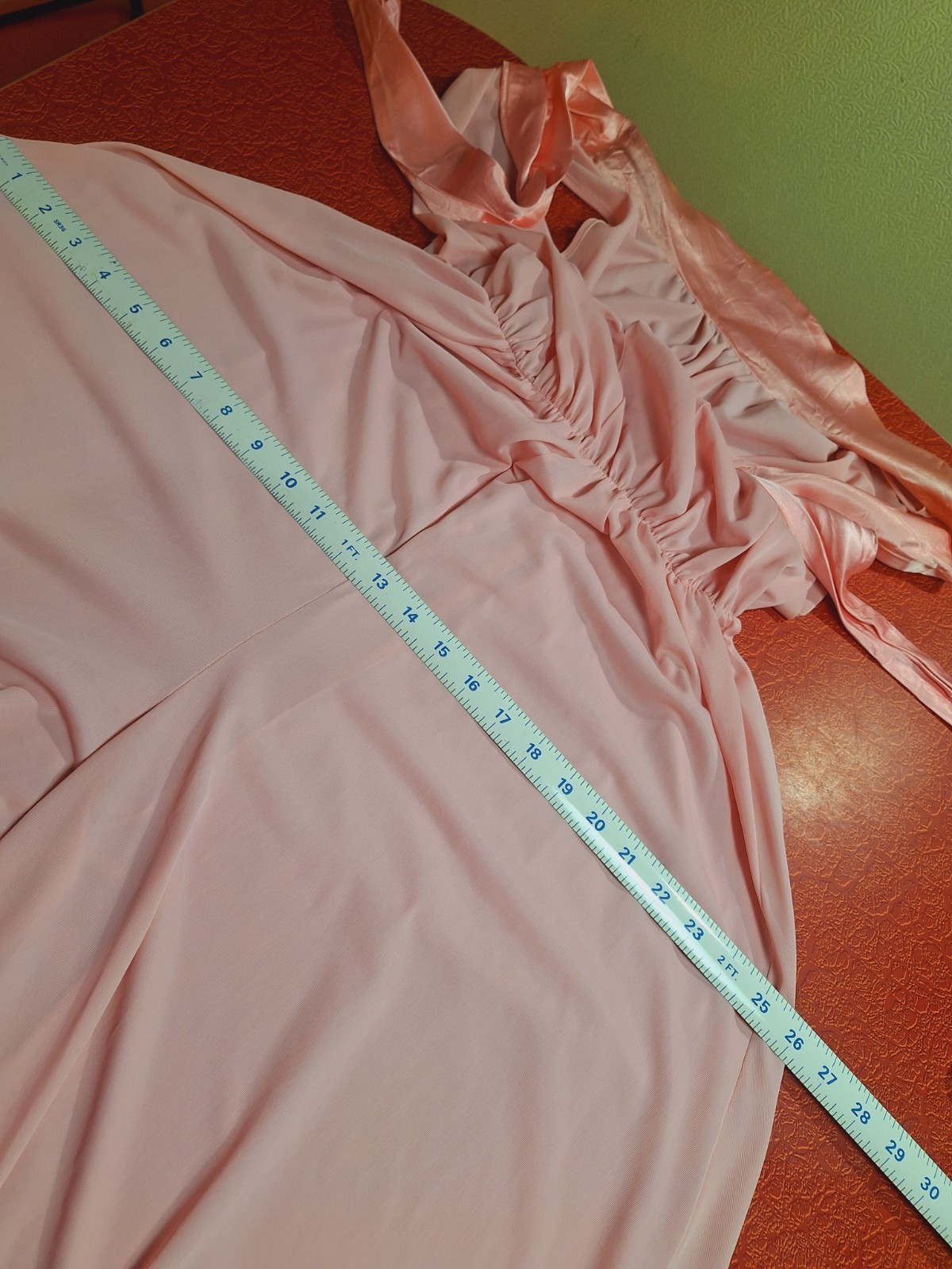 True VTG Mid-century Mod 1960s 1970s Wide Leg Nylon Pajama Jumpsuit Loungewear
