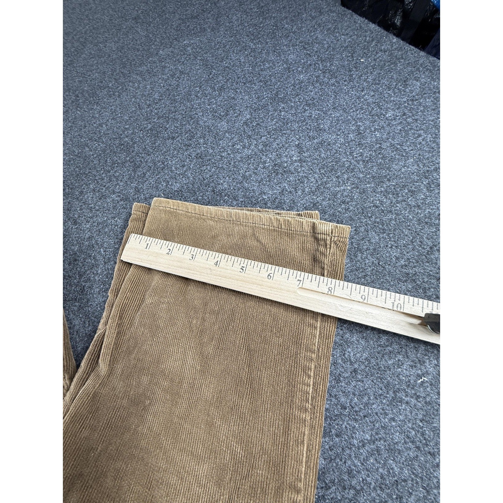 Wrangler High Rise Wide Leg Tan Corduroy Pants Size 27 Vintage Boho Retro Grunge