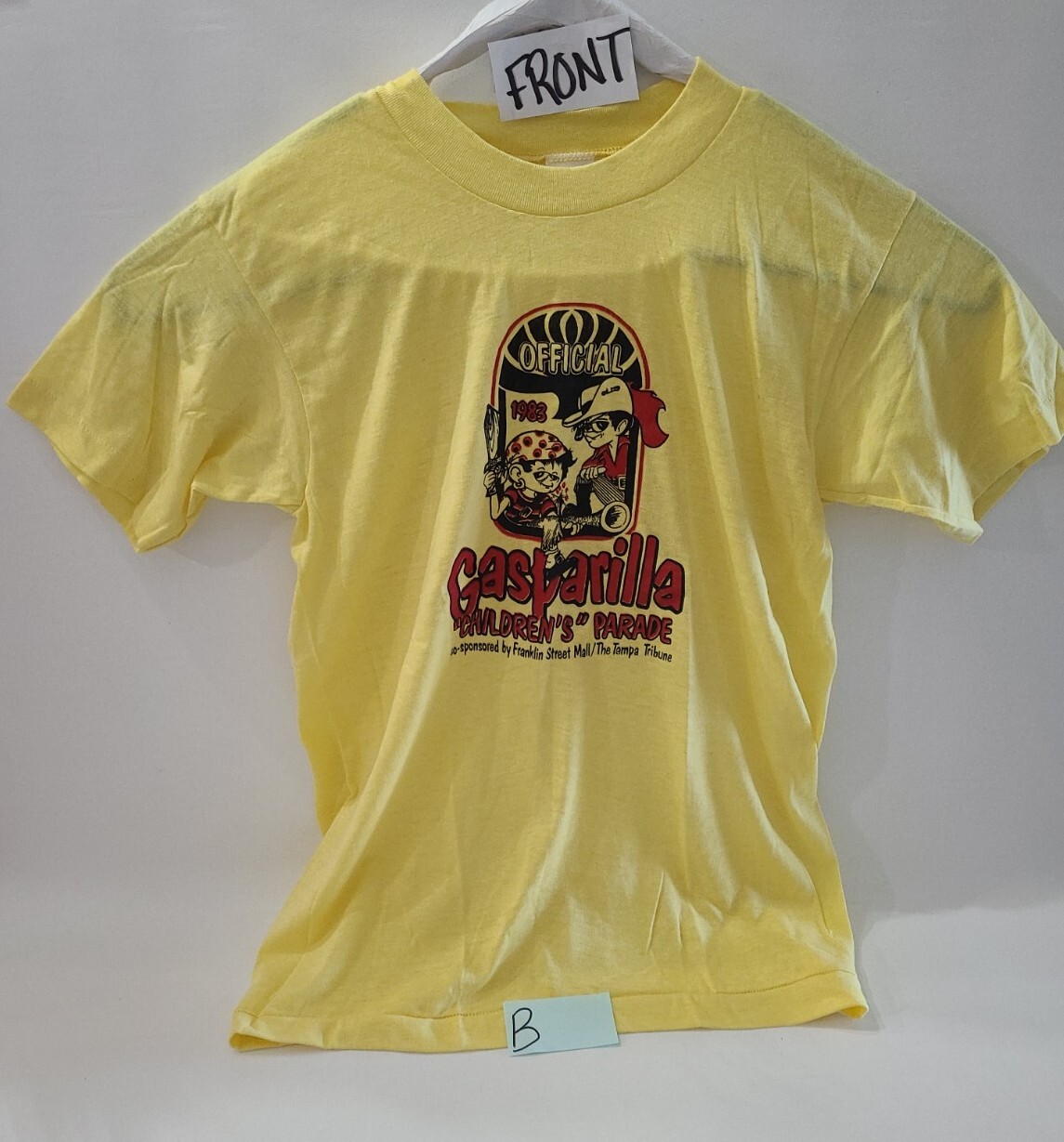 Vintage Gasparilla Children’s Parade Tampa Single Stitch Tee Shirt Large 1983 ⬇B