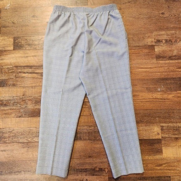 Vintage 1980s Black & White Plaid Glen Check Touser Pants