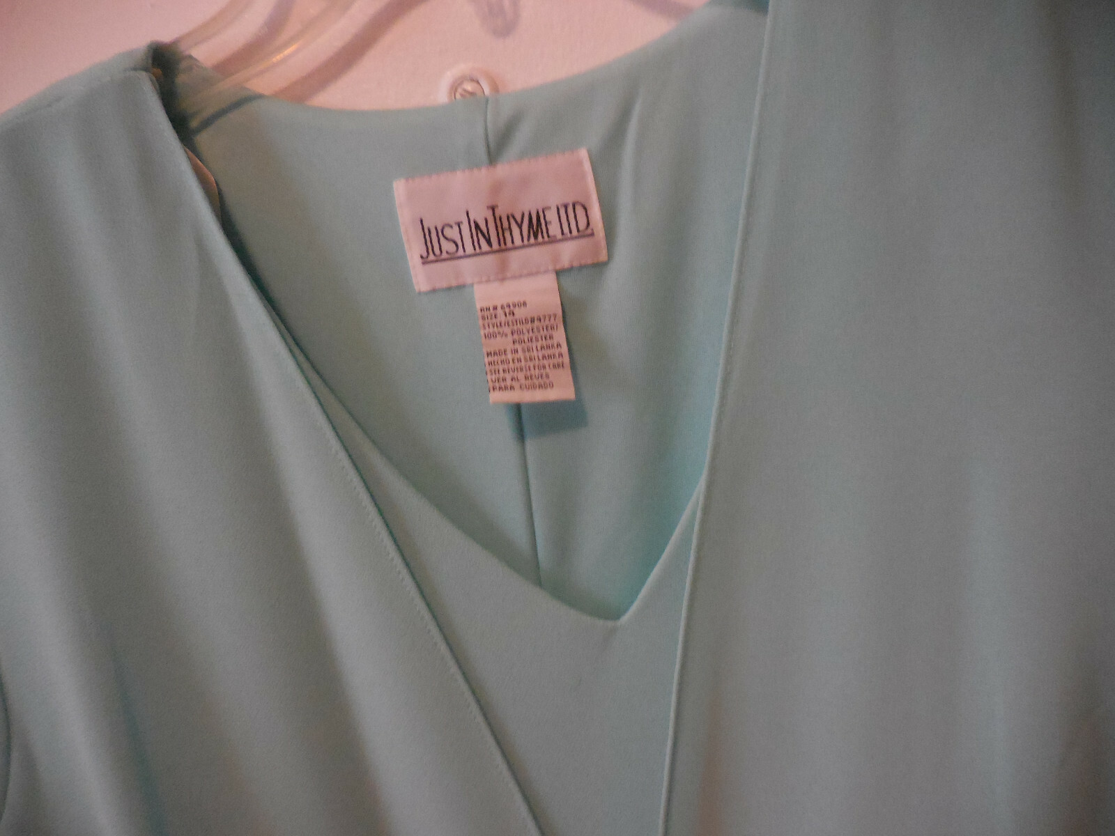 Ladies Just In Thyme Ltd Womens Aqua Layered Shift Dress Size 14 NWT