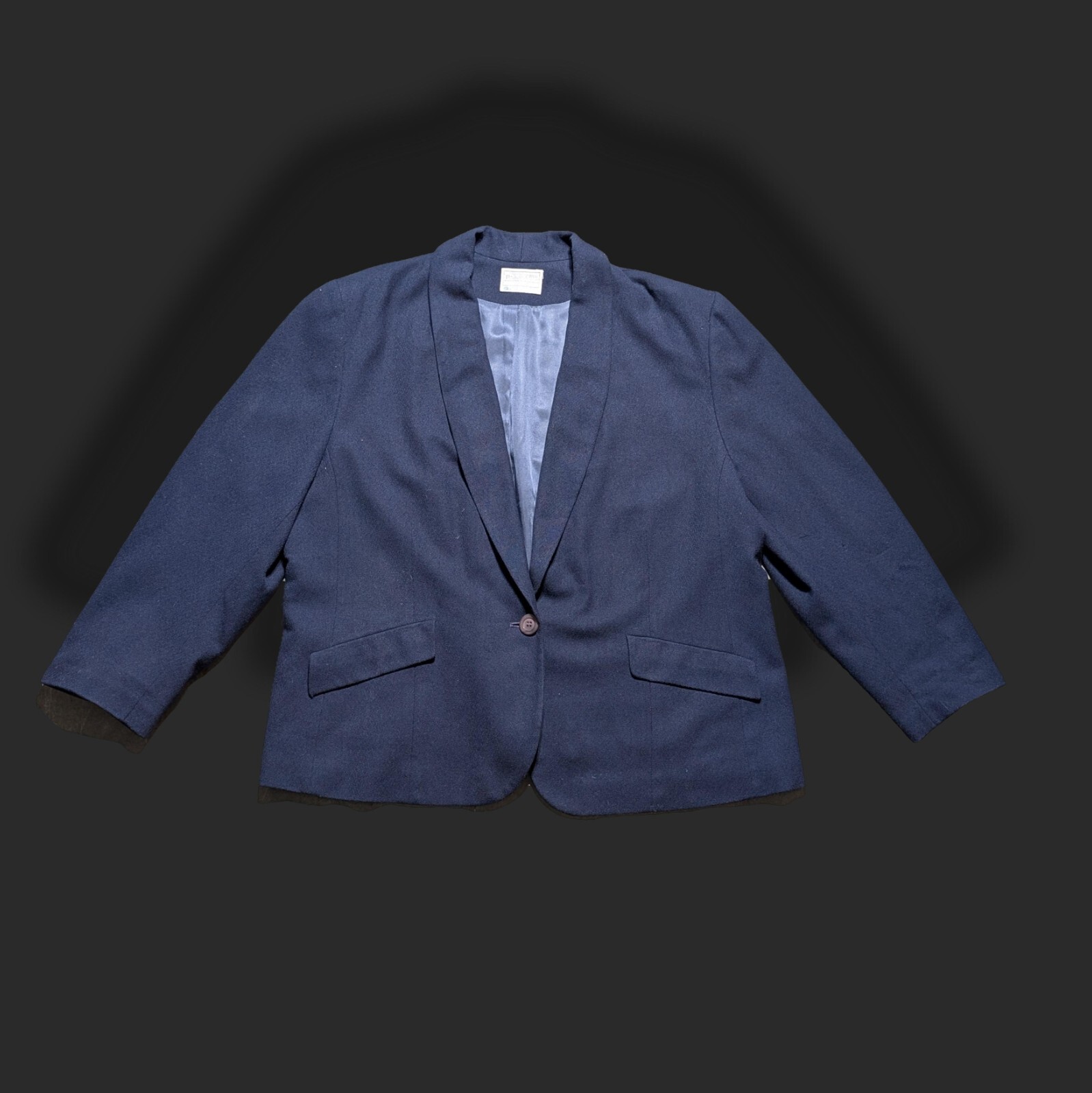 80s Ladies Pendleton Blazer United States Blue Wool XL