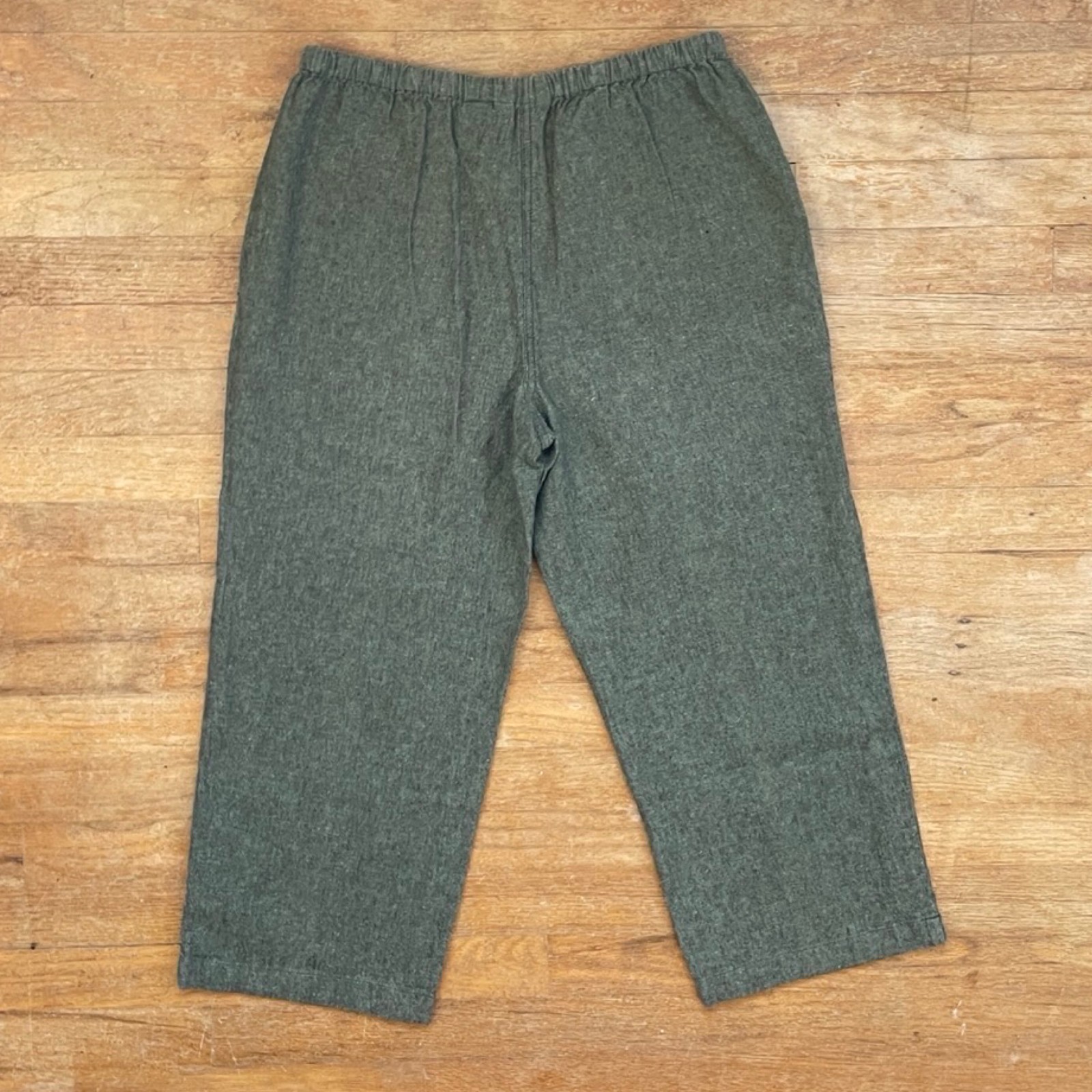 Vintage Linen/Cotton Capris Size Small/Medium 27-30″ Waist 1990s Cropped Pants
