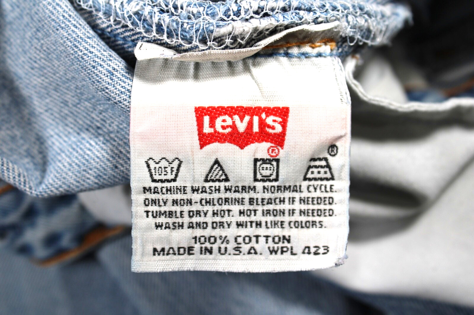 Vintage 1990s Levi’s 501 USA Button Fly BLUE Denim Jeans Women Women’s 31W x 32L