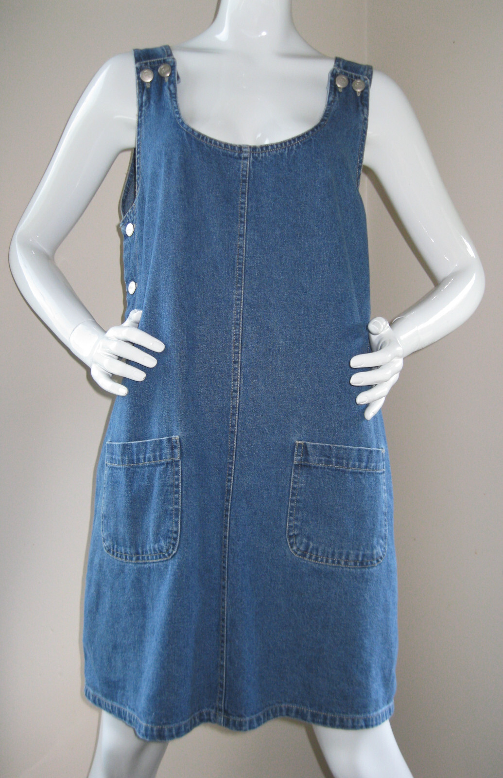 Vintage 90’s/Y2K New NO EXCUSES ORIGINAL Denim dress Size M Nice! Rare!