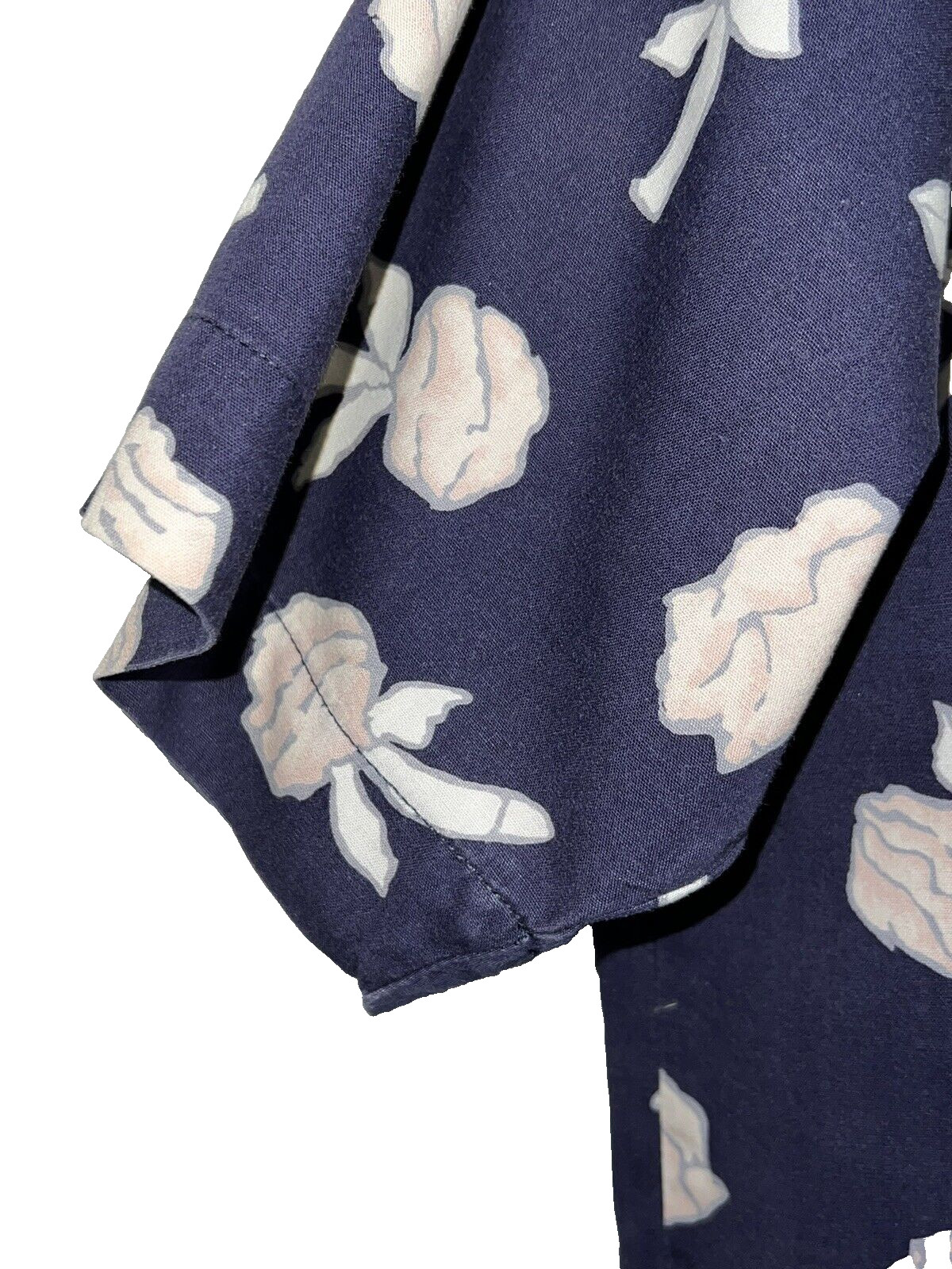 VTG Generra Collection 2 Piece Full Skirt Outfit Navy Blue Pink Floral Sz Small